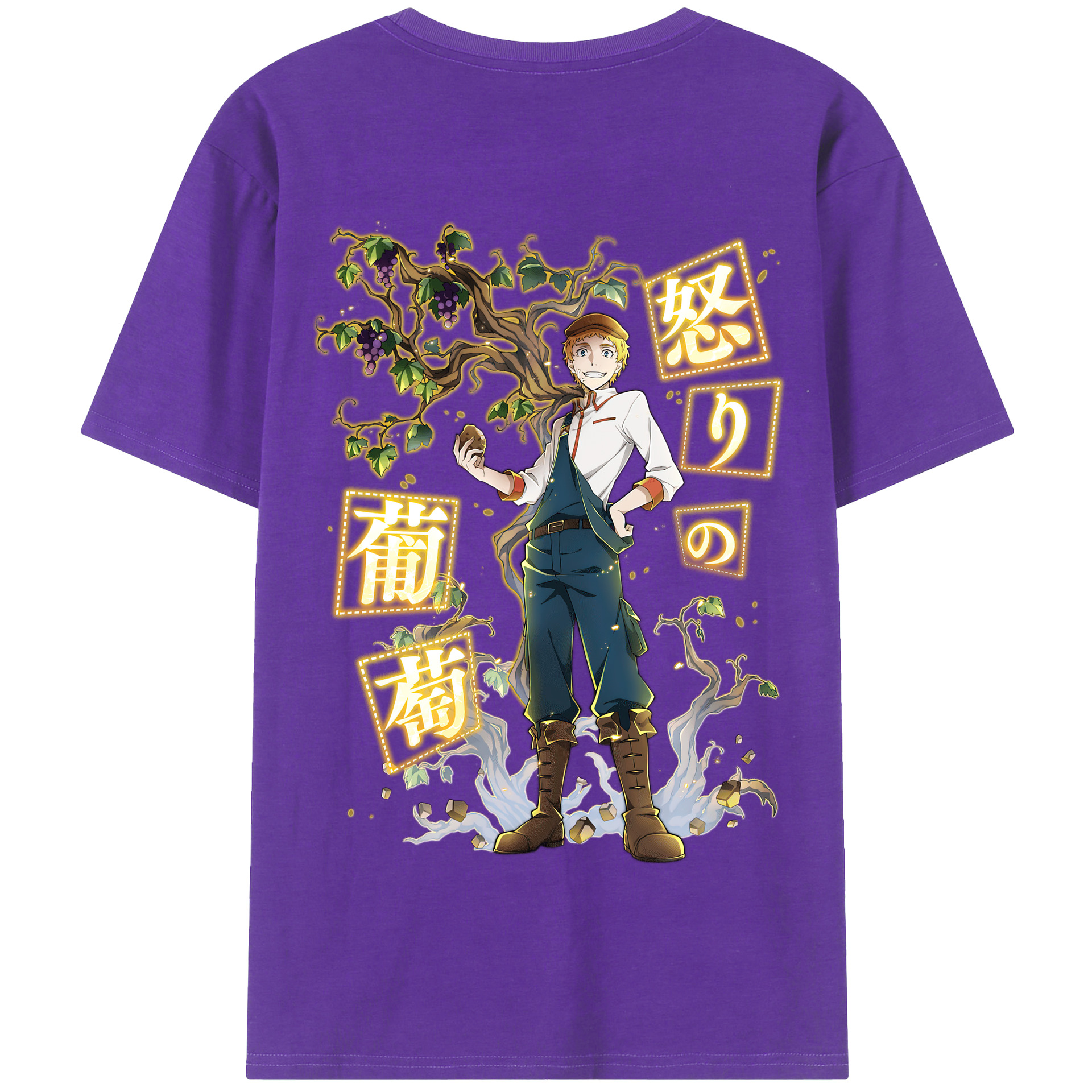 （画像用） 文豪ストレイドッグス Bungo Stray Dogs 綿100％半袖Tシャツ（背面プリント）