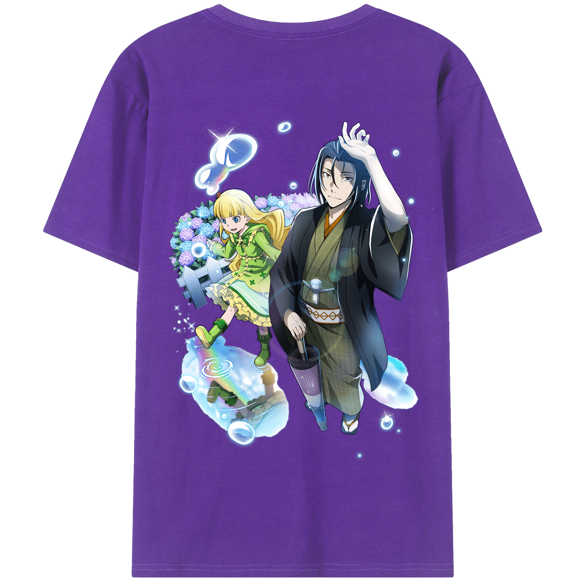 （画像用） 文豪ストレイドッグス Bungo Stray Dogs 綿100％半袖Tシャツ（背面プリント）
