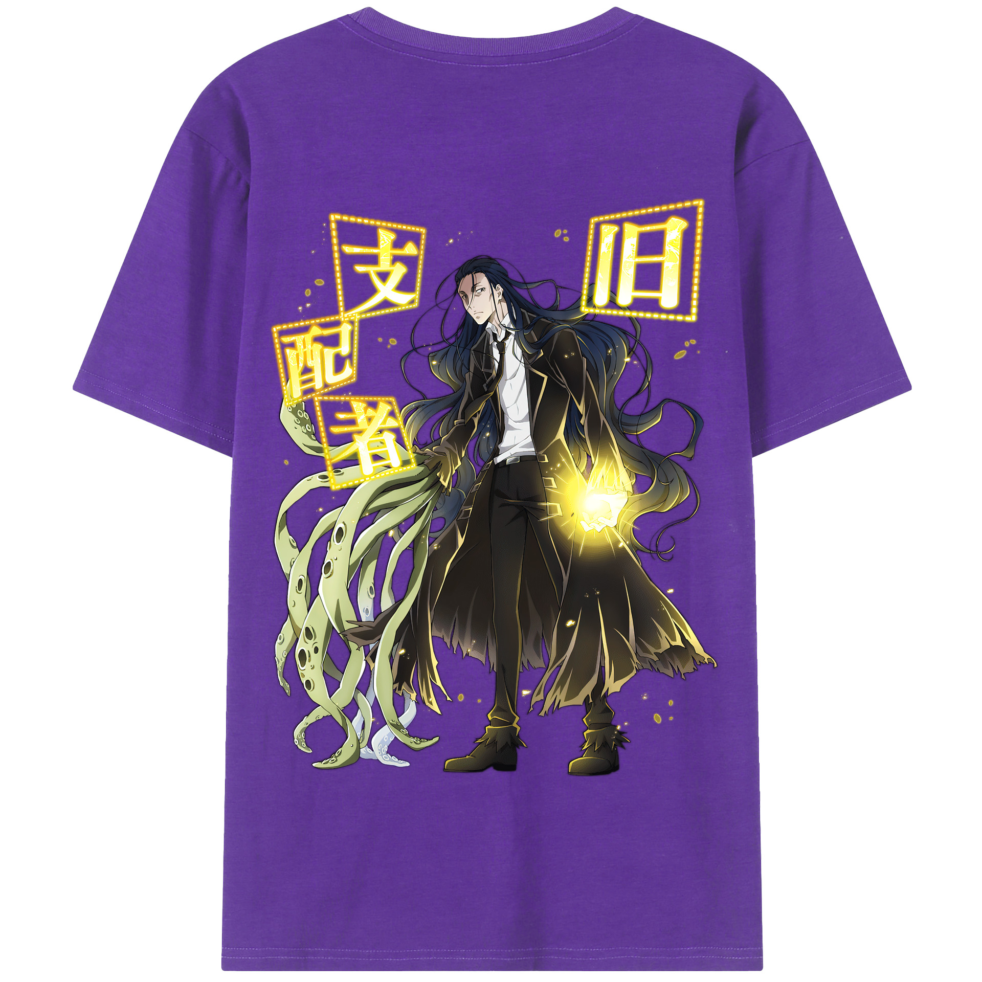 （画像用） 文豪ストレイドッグス Bungo Stray Dogs 綿100％半袖Tシャツ（背面プリント）