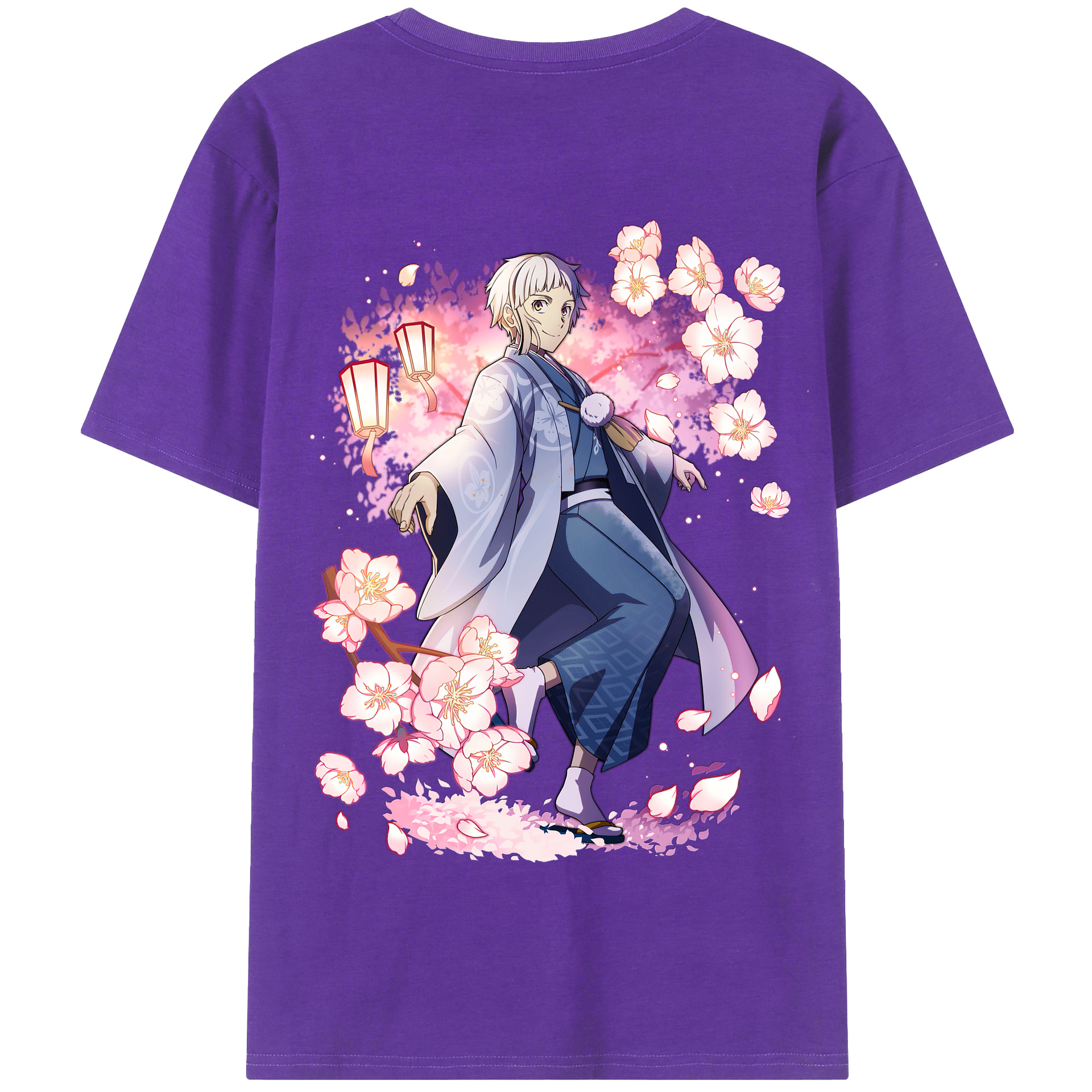 （画像用） 文豪ストレイドッグス Bungo Stray Dogs 綿100％半袖Tシャツ（背面プリント）
