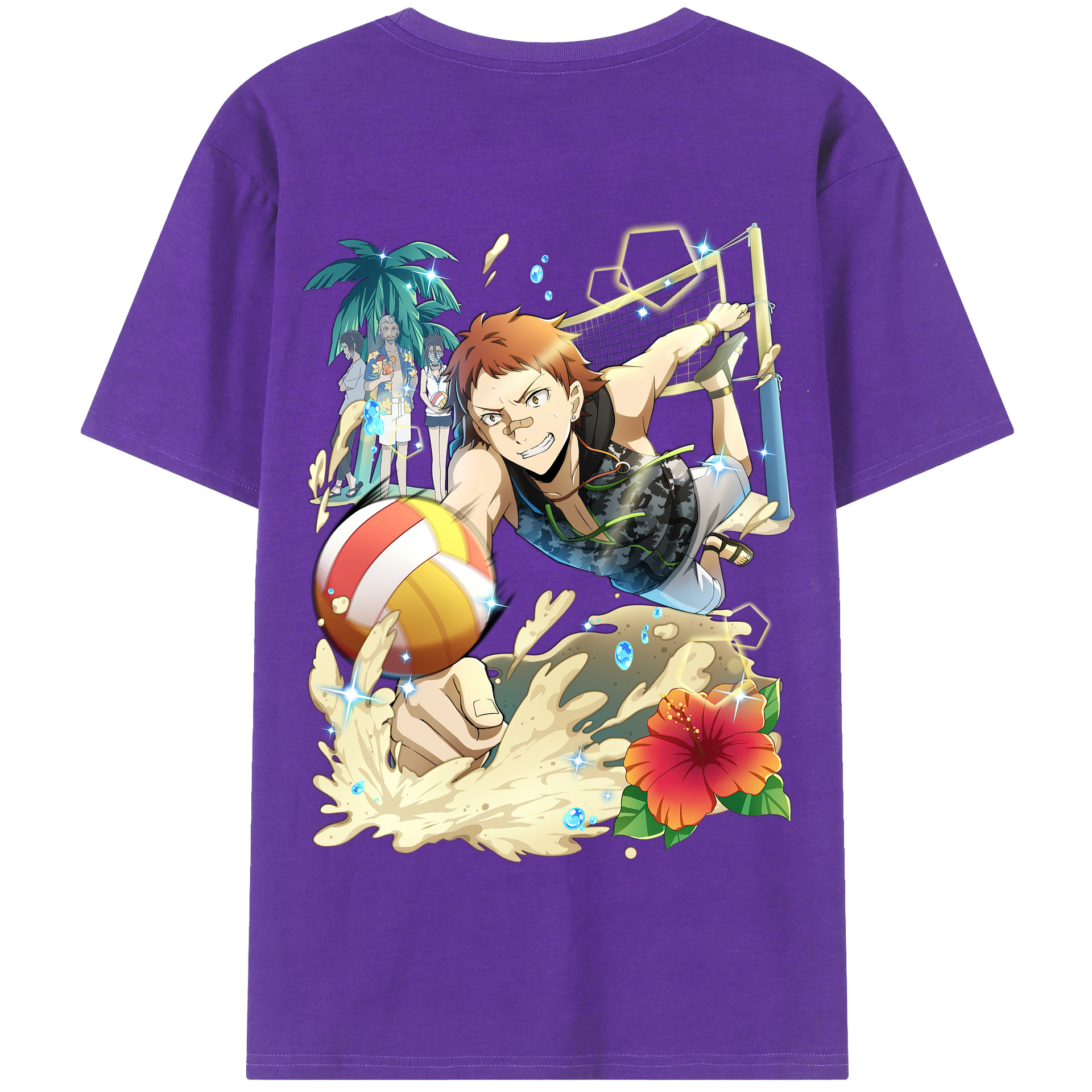 （画像用） 文豪ストレイドッグス Bungo Stray Dogs 綿100％半袖Tシャツ（背面プリント）