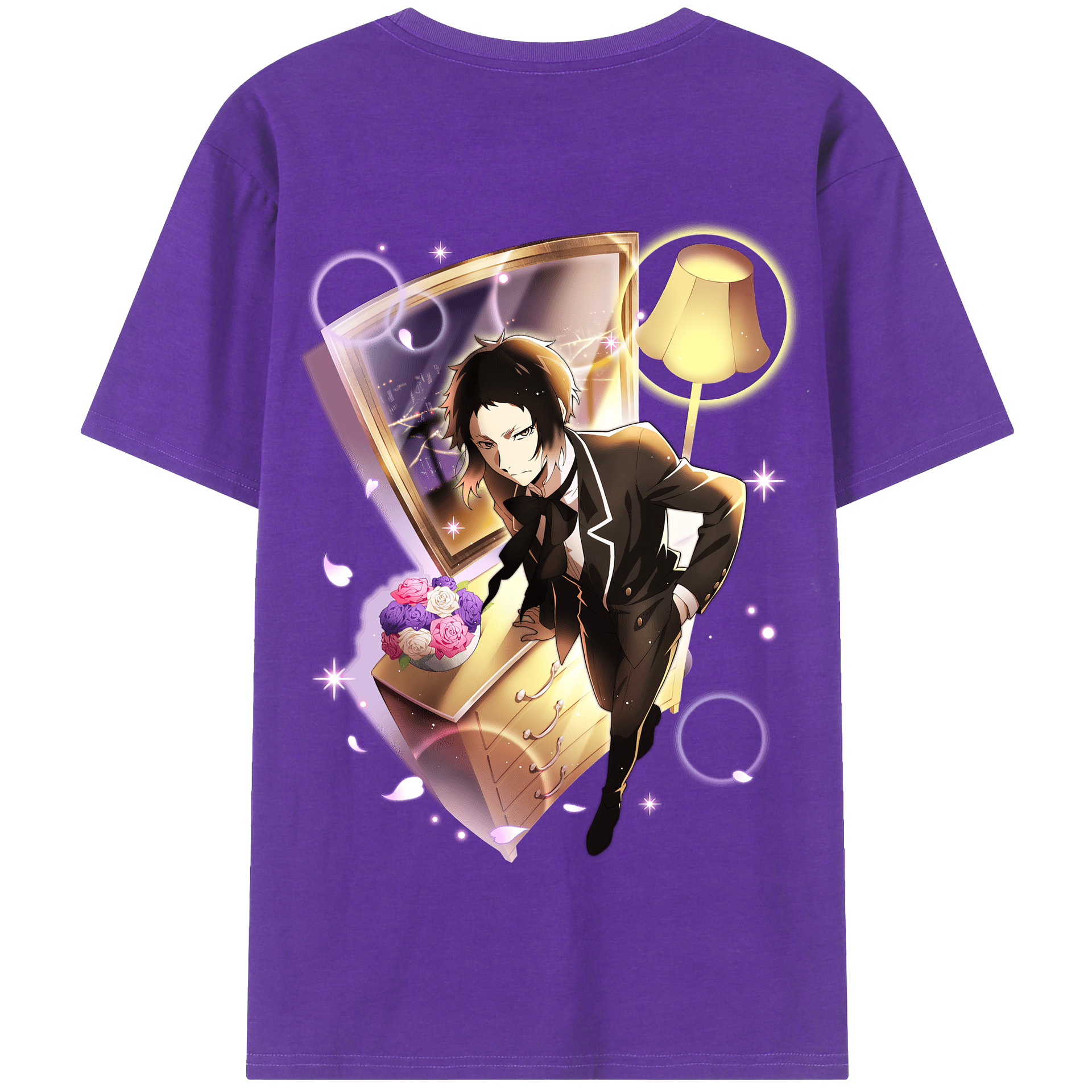 （画像用） 文豪ストレイドッグス Bungo Stray Dogs 綿100％半袖Tシャツ（背面プリント）