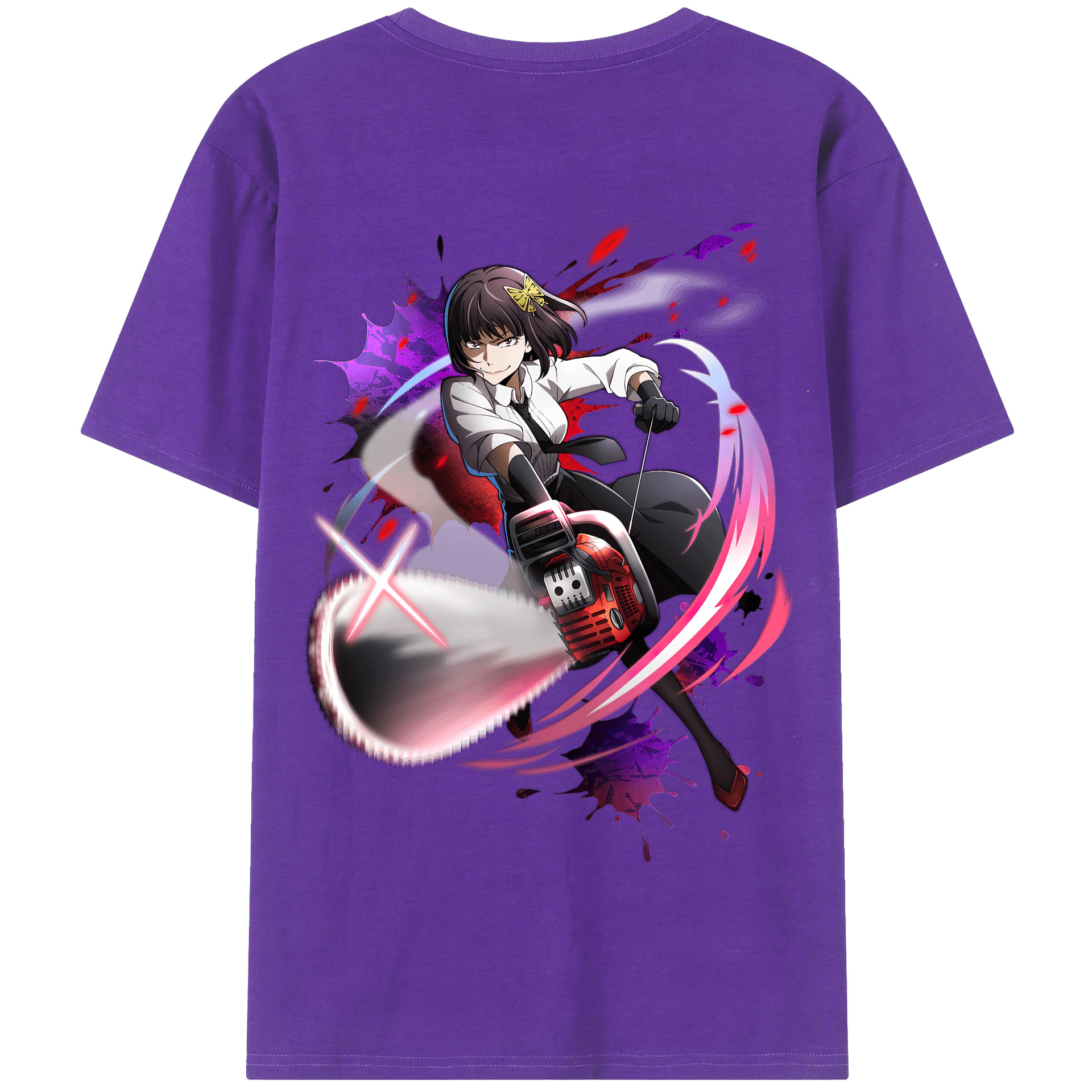 （画像用） 文豪ストレイドッグス Bungo Stray Dogs 綿100％半袖Tシャツ（背面プリント）