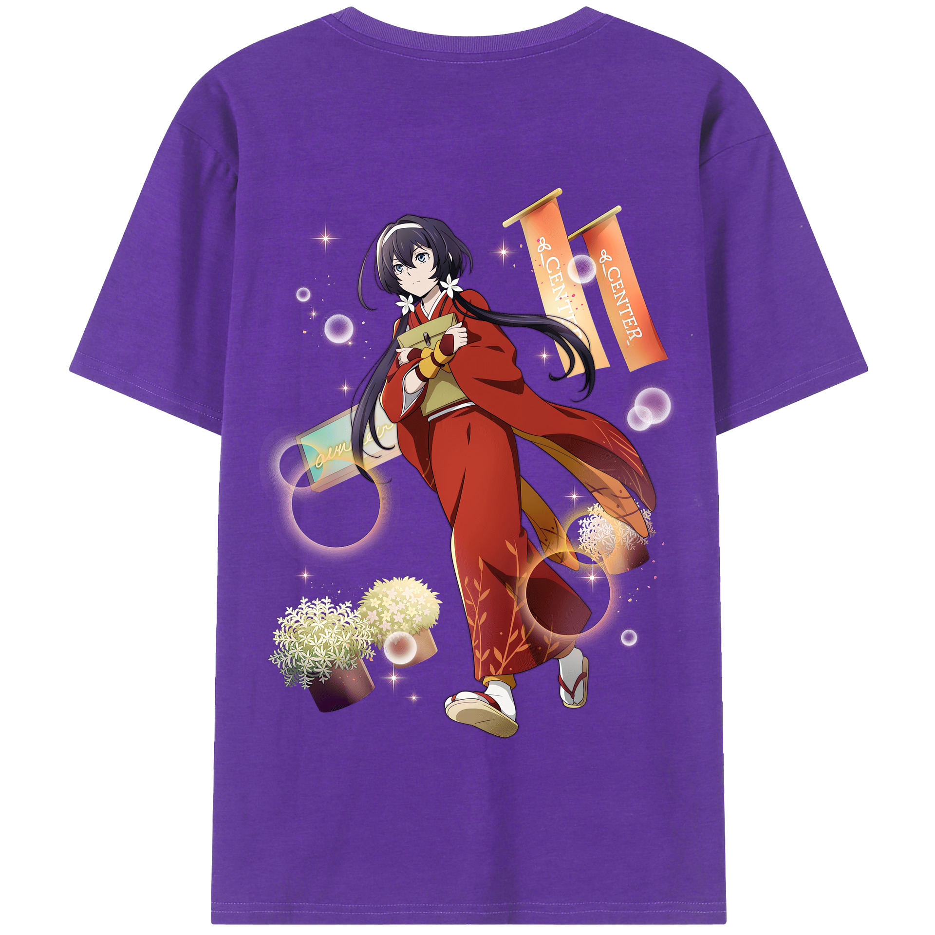 （画像用） 文豪ストレイドッグス Bungo Stray Dogs 綿100％半袖Tシャツ（背面プリント）