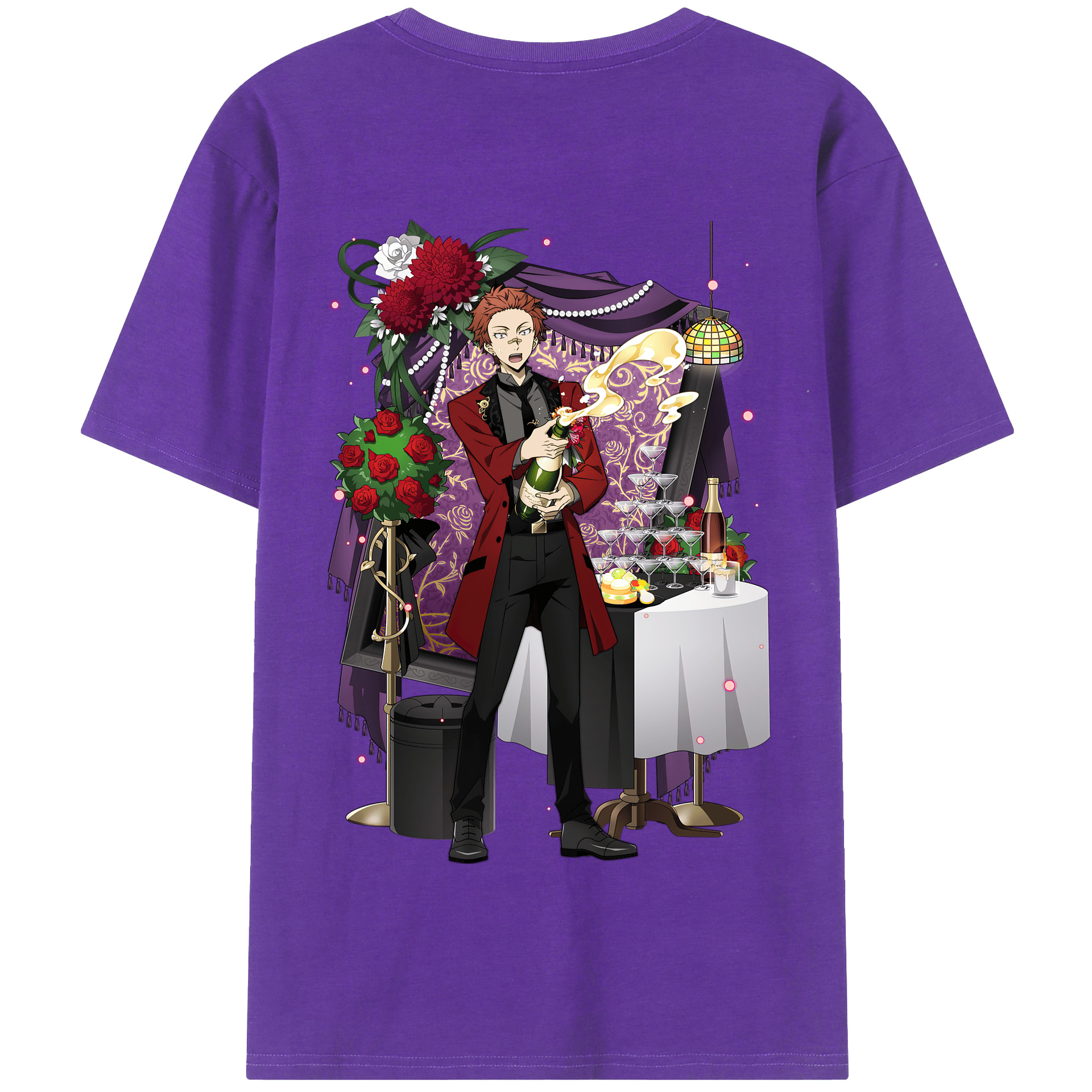 （画像用） 文豪ストレイドッグス Bungo Stray Dogs 綿100％半袖Tシャツ（背面プリント）