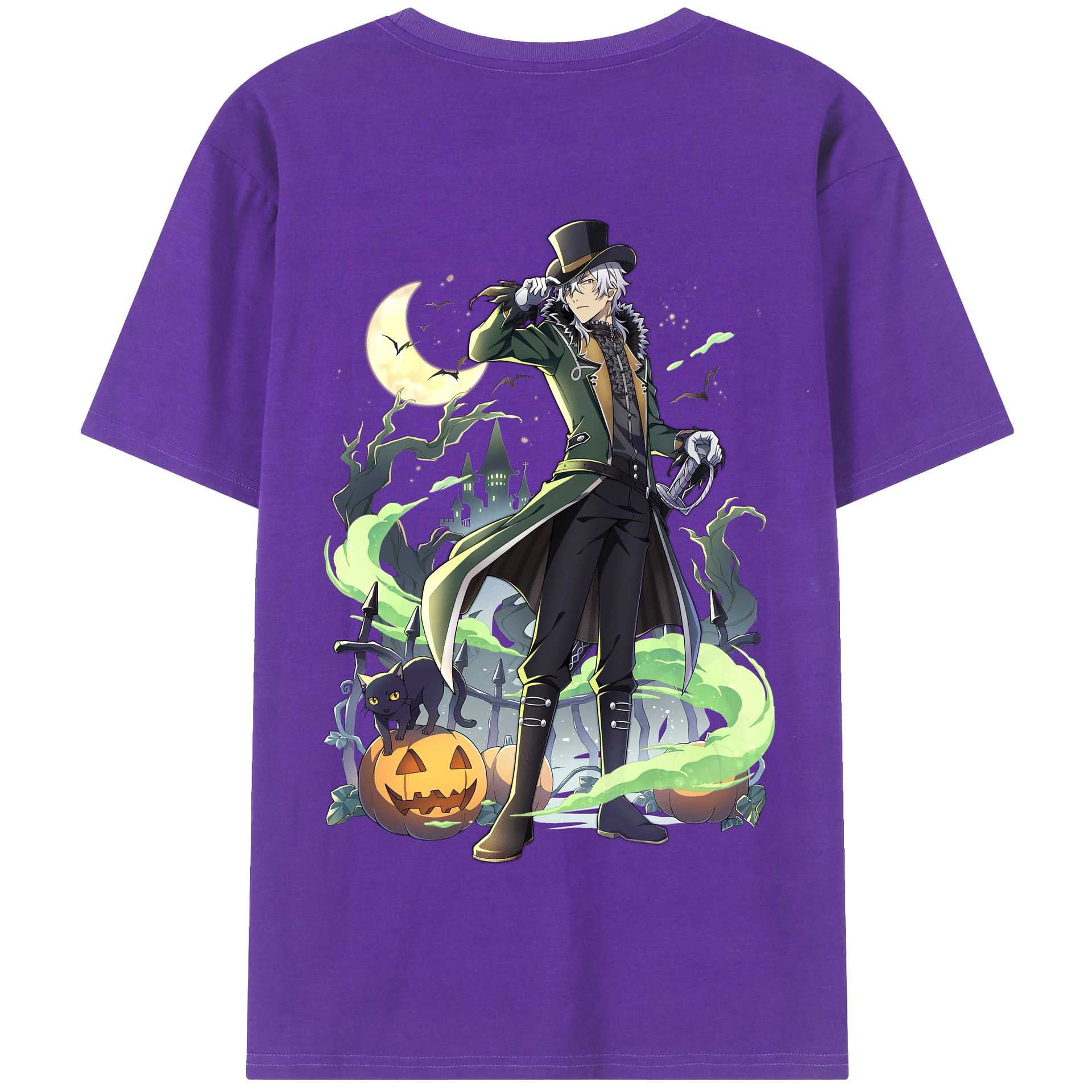 （画像用） 文豪ストレイドッグス Bungo Stray Dogs 綿100％半袖Tシャツ（背面プリント）