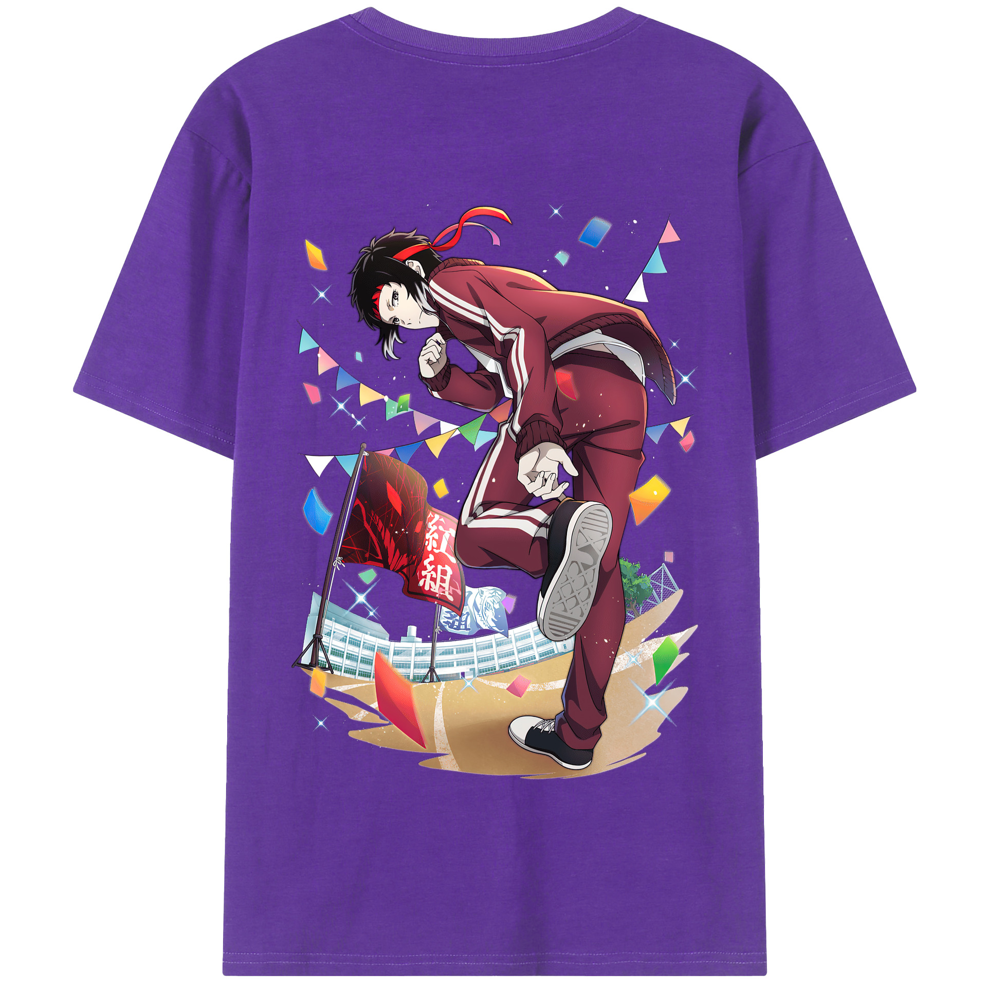 （画像用） 文豪ストレイドッグス Bungo Stray Dogs 綿100％半袖Tシャツ（背面プリント）