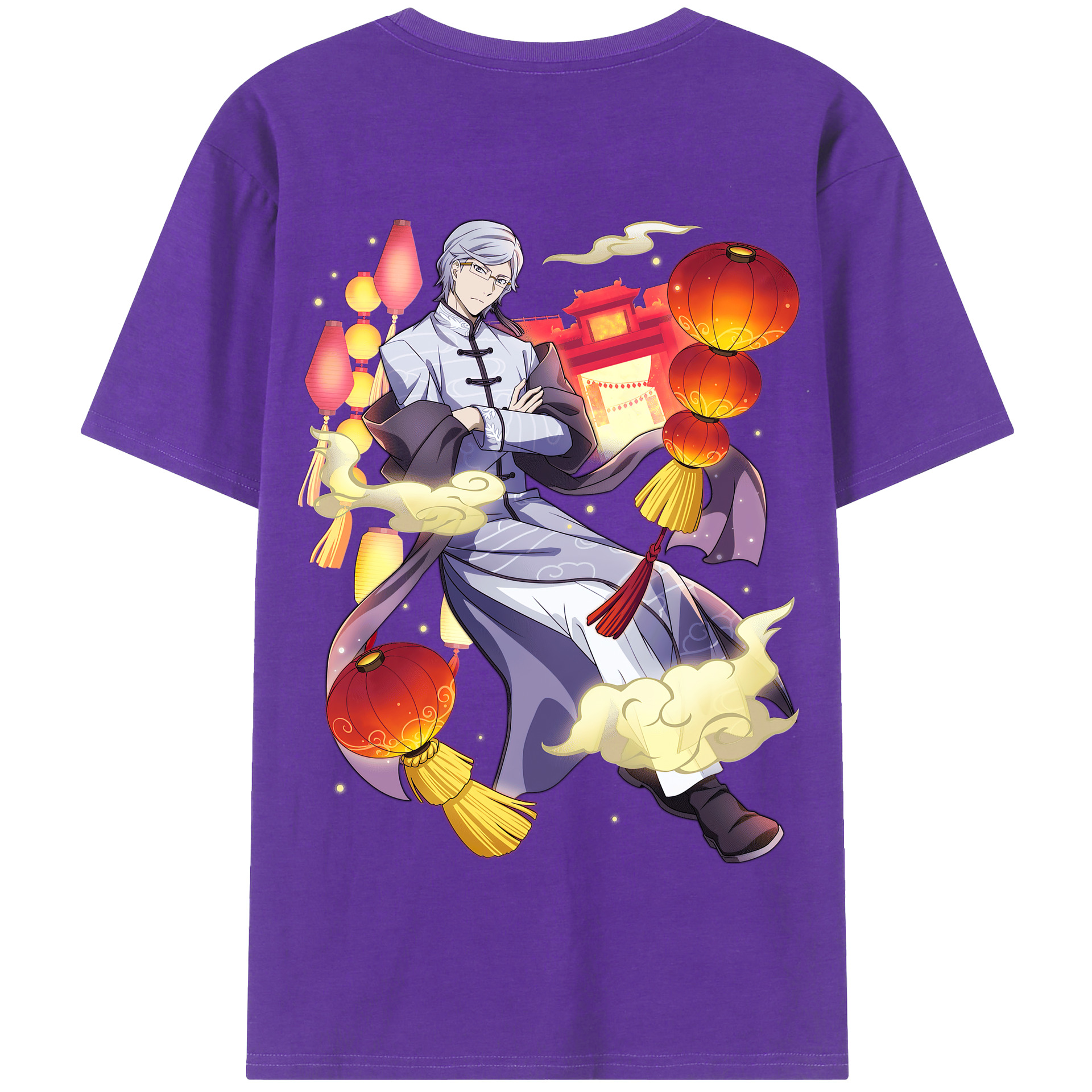 （画像用） 文豪ストレイドッグス Bungo Stray Dogs 綿100％半袖Tシャツ（背面プリント）