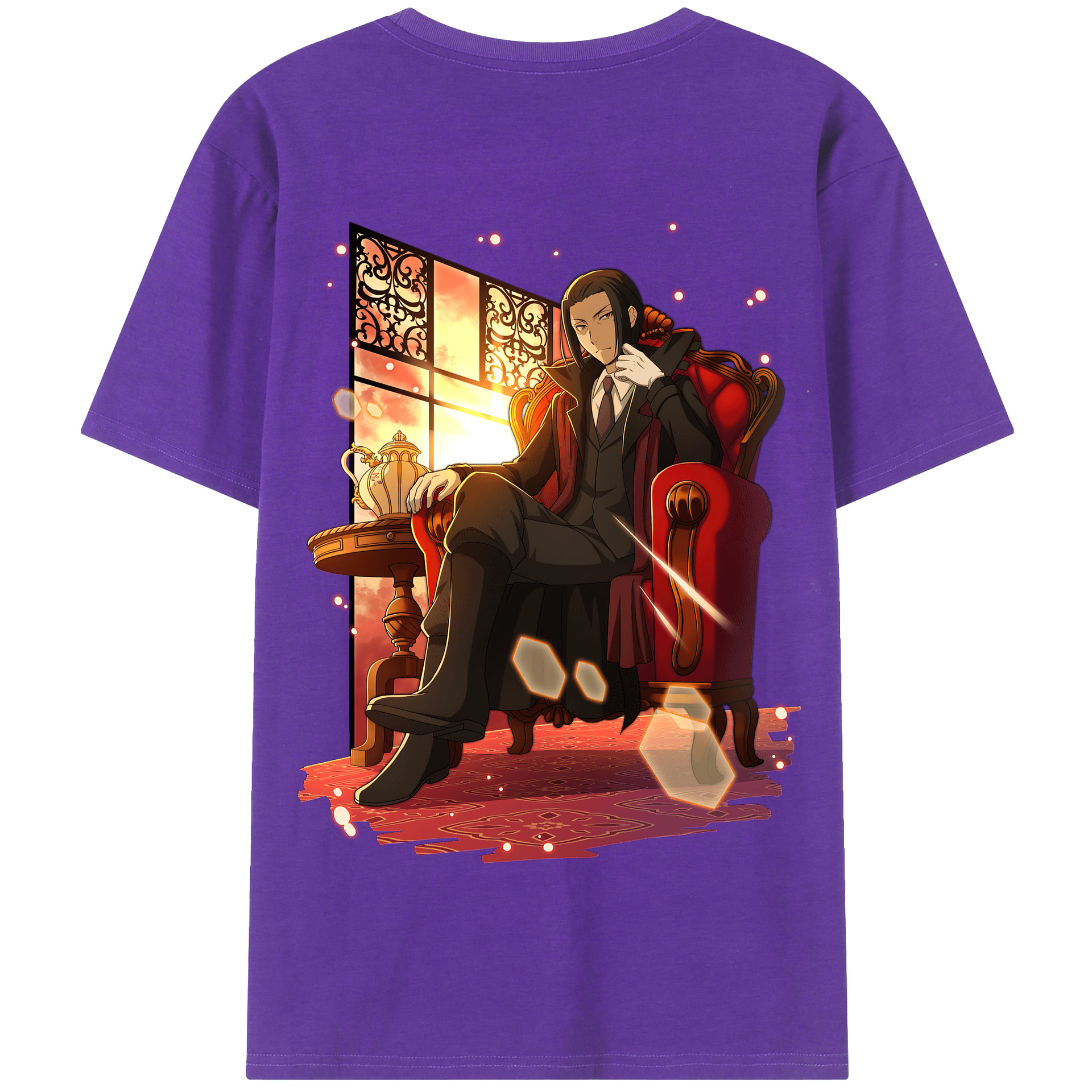 （画像用） 文豪ストレイドッグス Bungo Stray Dogs 綿100％半袖Tシャツ（背面プリント）