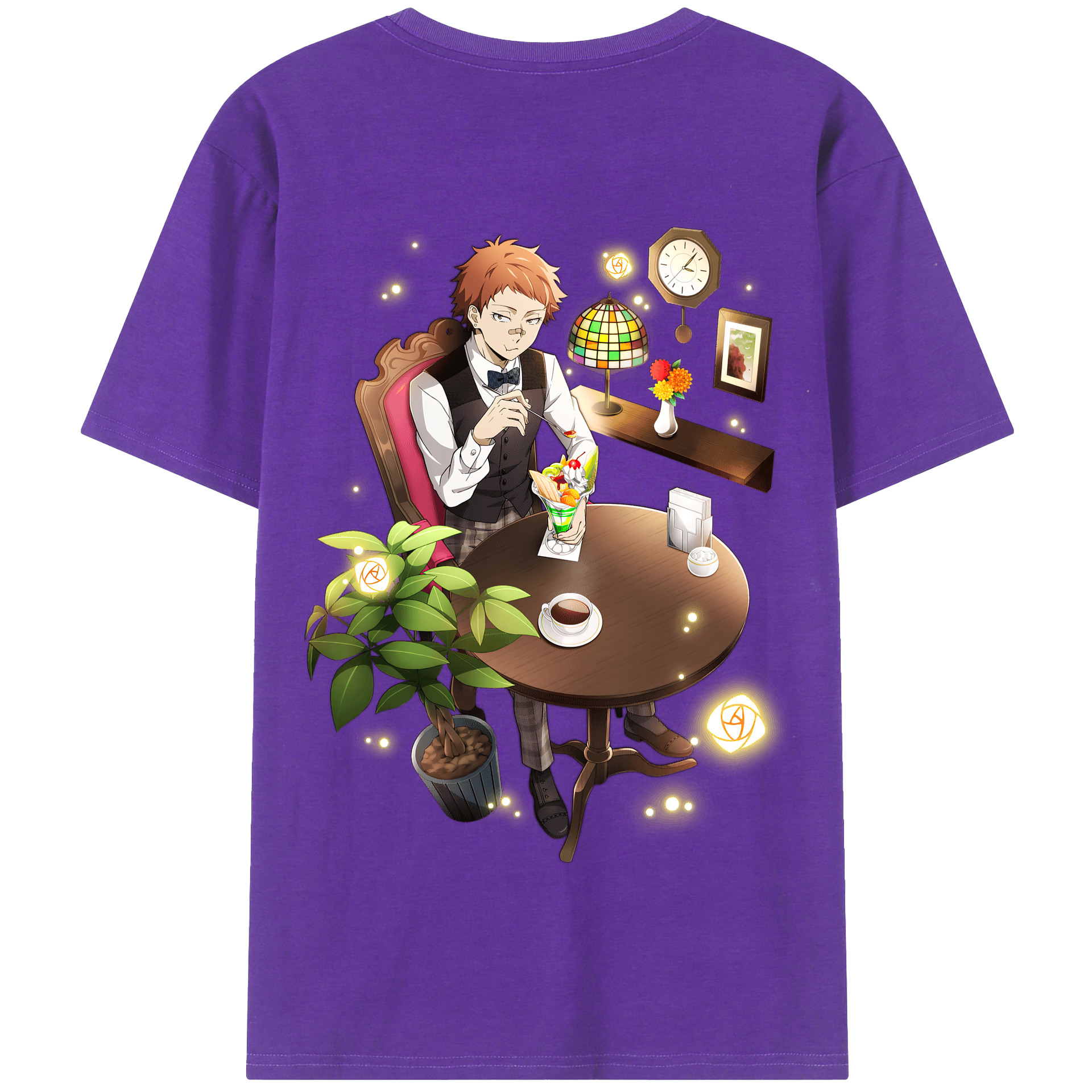 （画像用） 文豪ストレイドッグス Bungo Stray Dogs 綿100％半袖Tシャツ（背面プリント）