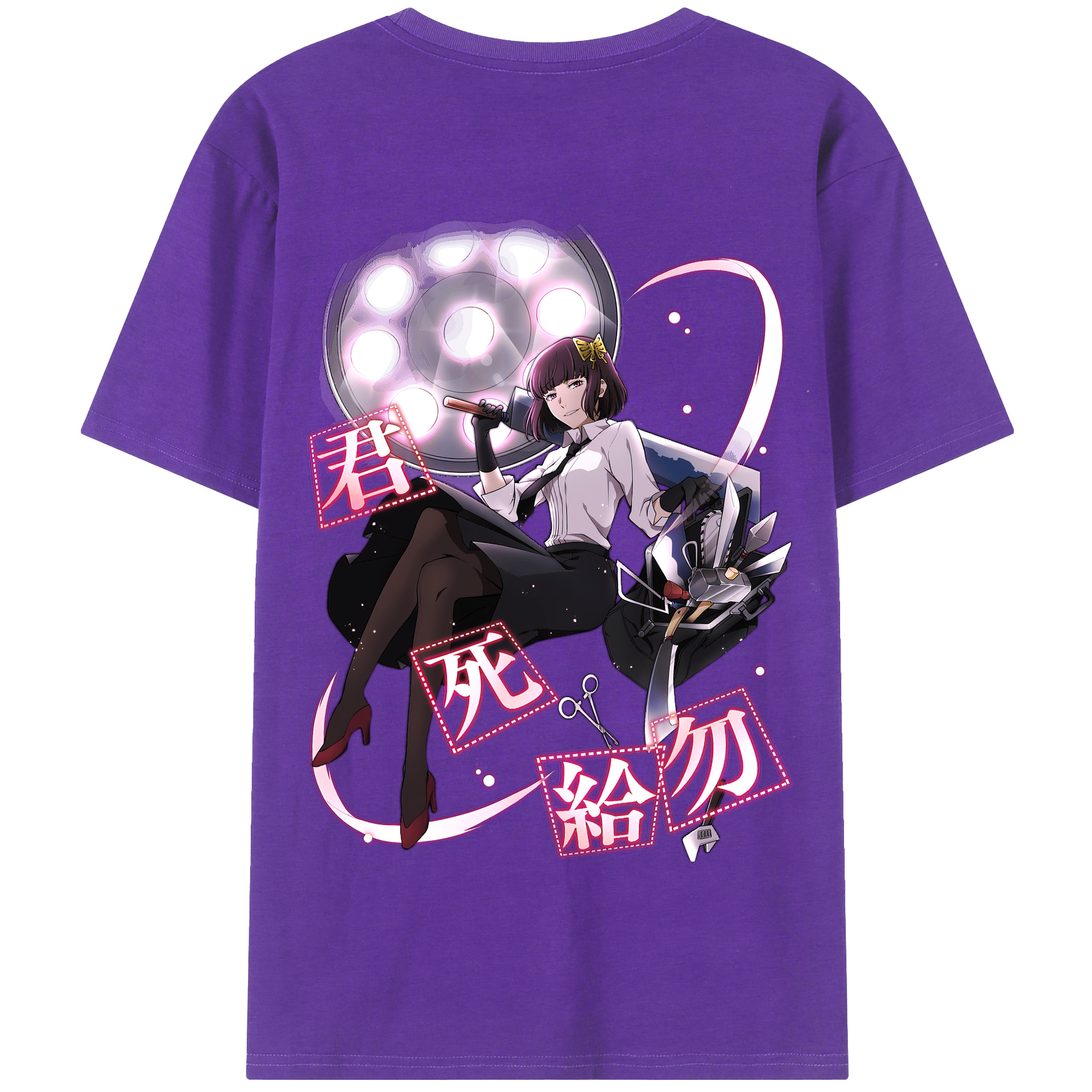 （画像用） 文豪ストレイドッグス Bungo Stray Dogs 綿100％半袖Tシャツ（背面プリント）