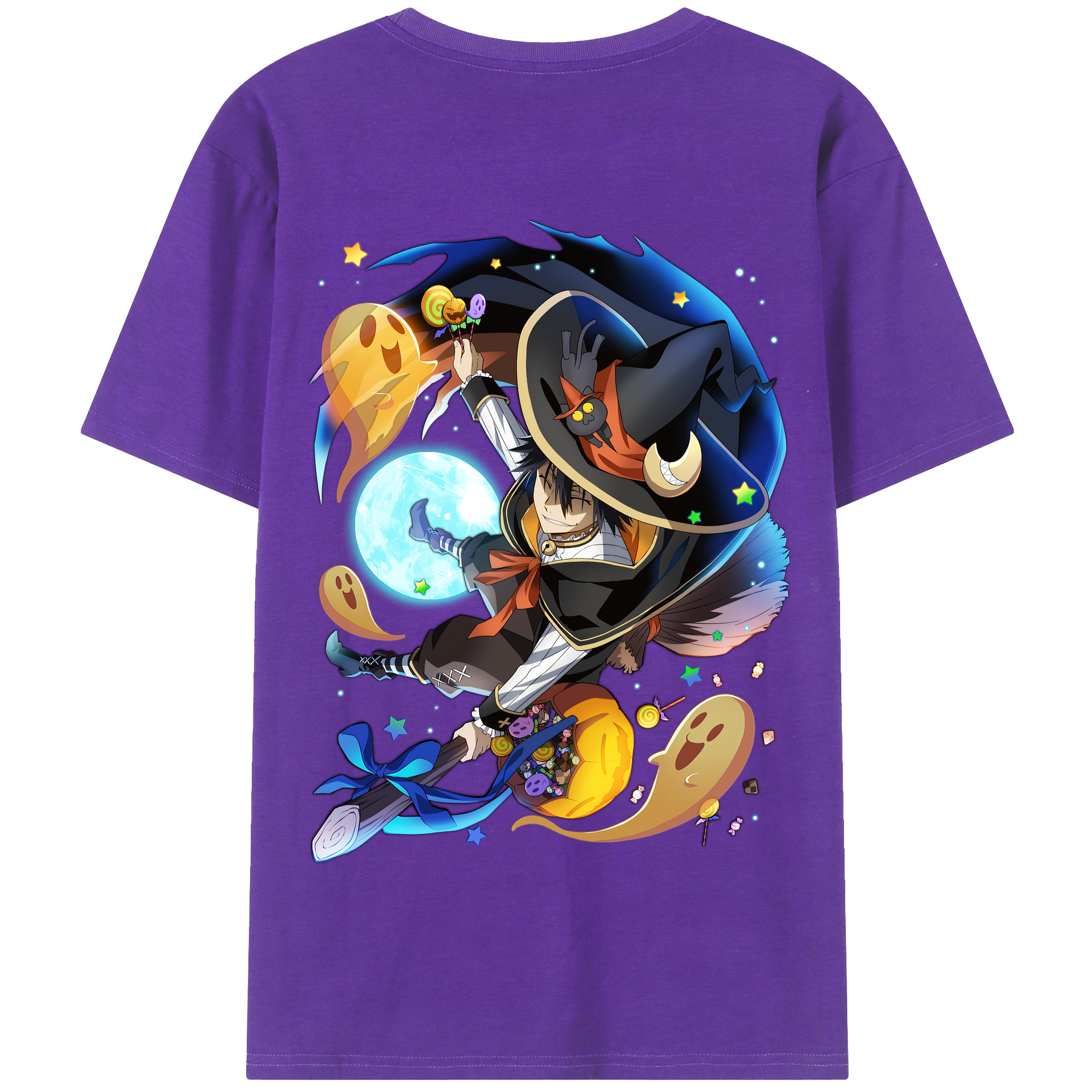 （画像用） 文豪ストレイドッグス Bungo Stray Dogs 綿100％半袖Tシャツ（背面プリント）