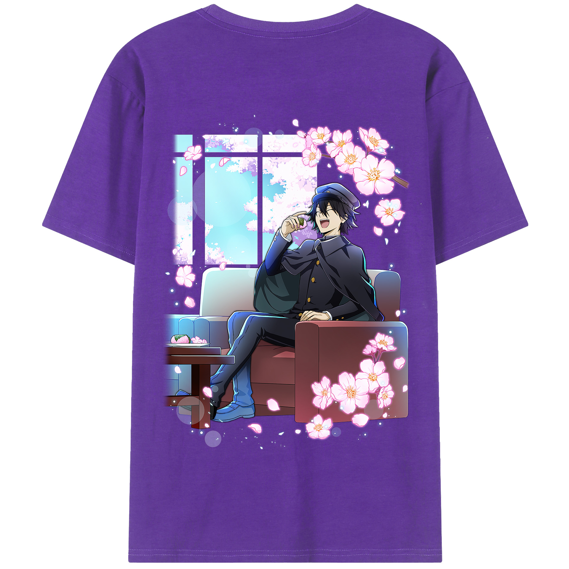 （画像用） 文豪ストレイドッグス Bungo Stray Dogs 綿100％半袖Tシャツ（背面プリント）