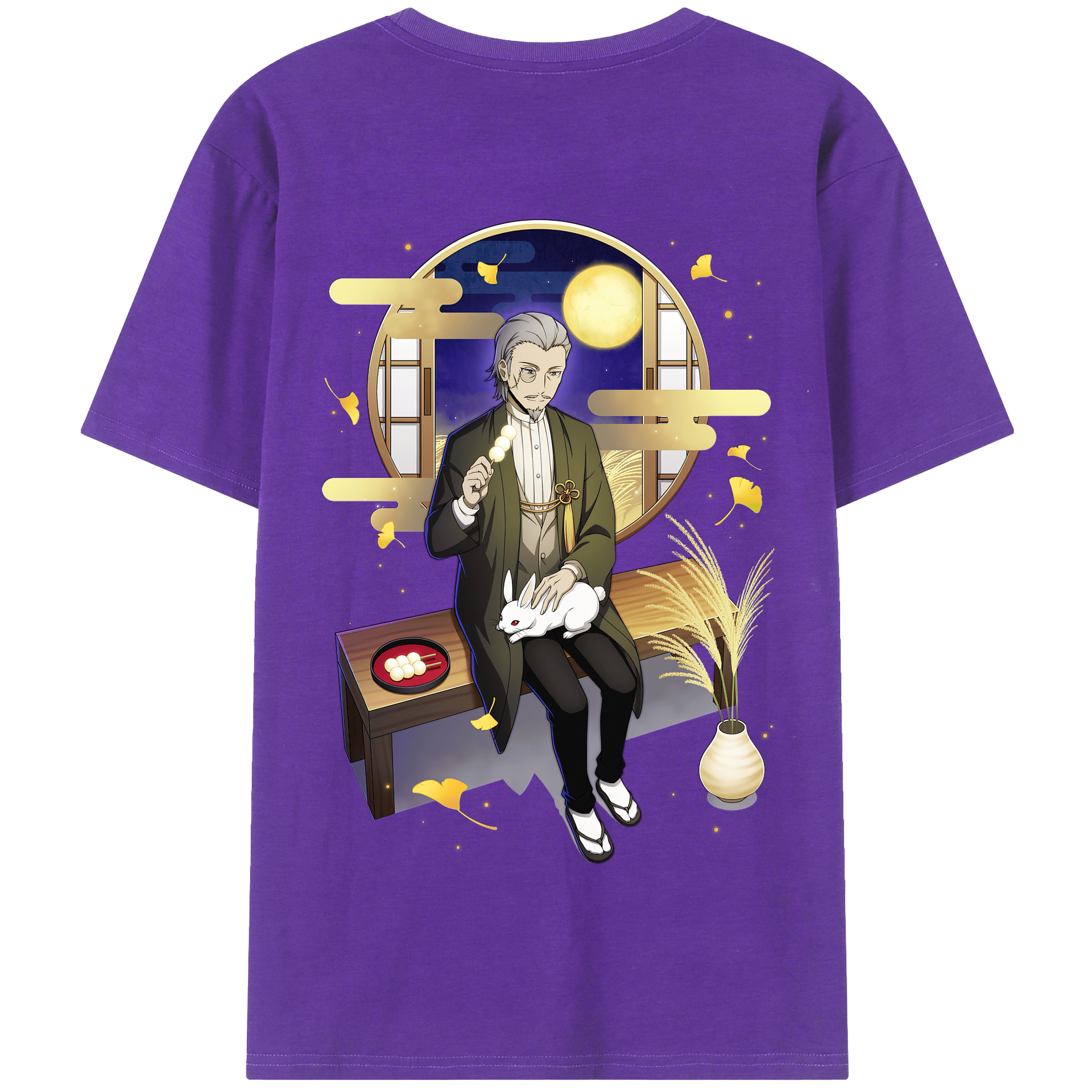 （画像用） 文豪ストレイドッグス Bungo Stray Dogs 綿100％半袖Tシャツ（背面プリント）