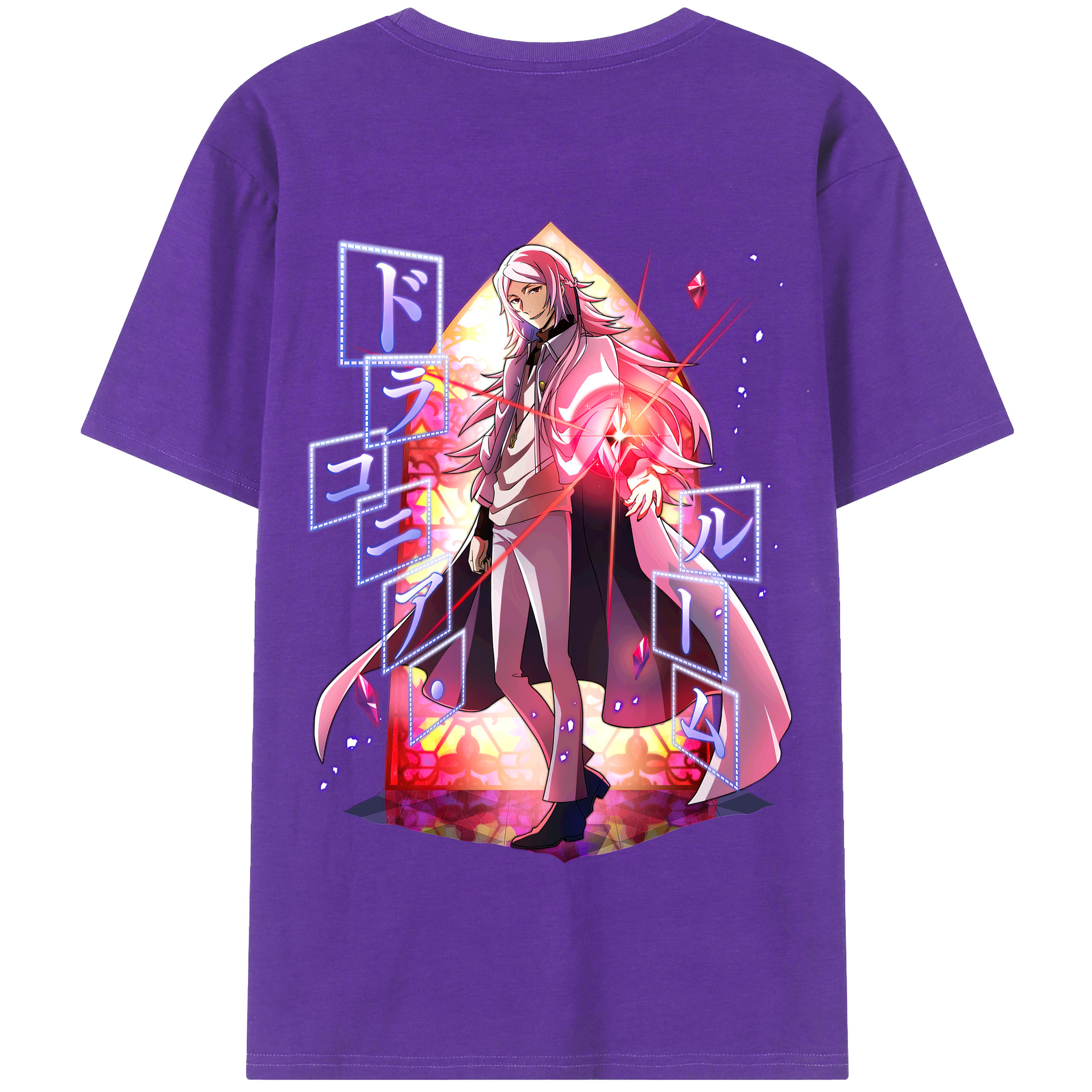 （画像用） 文豪ストレイドッグス Bungo Stray Dogs 綿100％半袖Tシャツ（背面プリント）