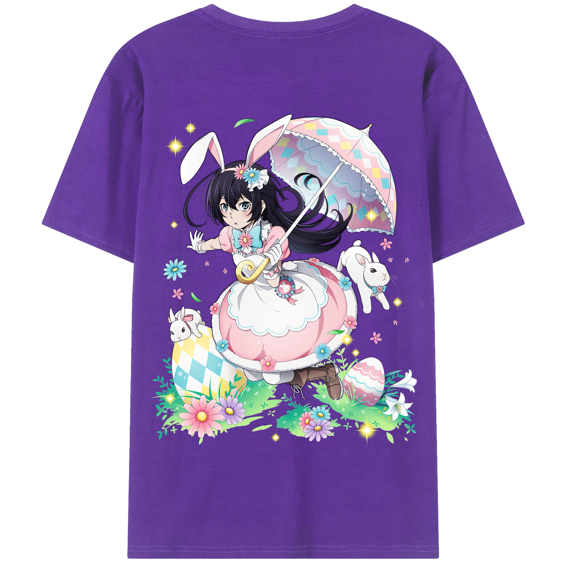 （画像用） 文豪ストレイドッグス Bungo Stray Dogs 綿100％半袖Tシャツ（背面プリント）