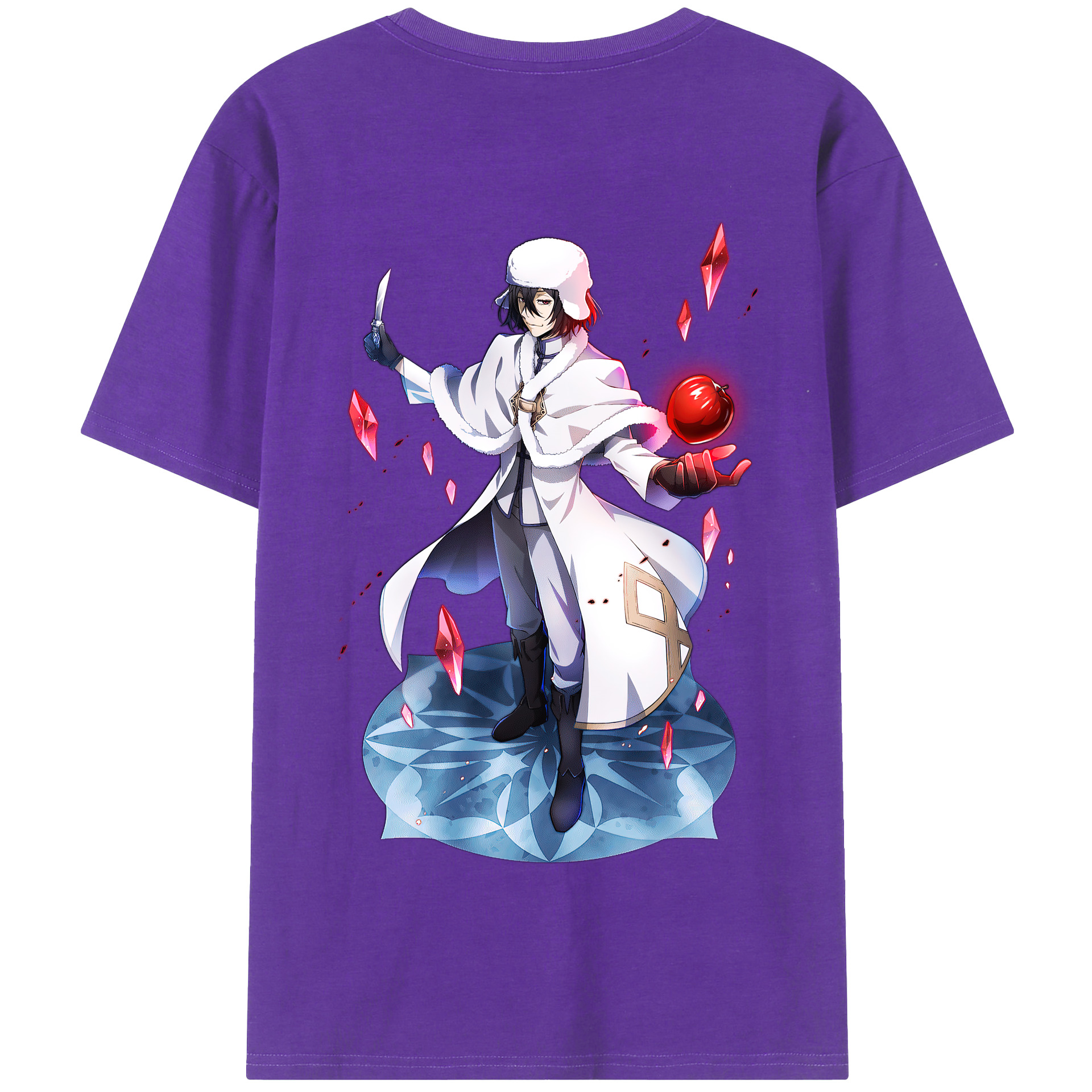 （画像用） 文豪ストレイドッグス Bungo Stray Dogs 綿100％半袖Tシャツ（背面プリント）
