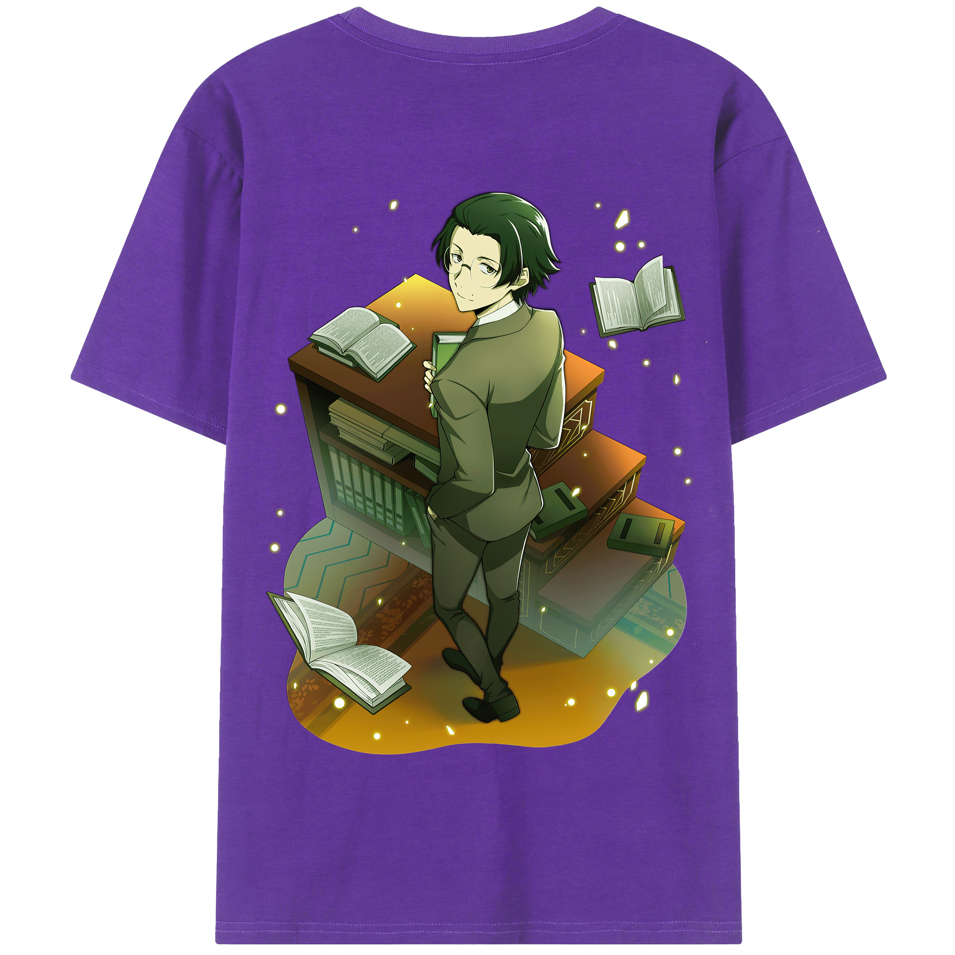 （画像用） 文豪ストレイドッグス Bungo Stray Dogs 綿100％半袖Tシャツ（背面プリント）