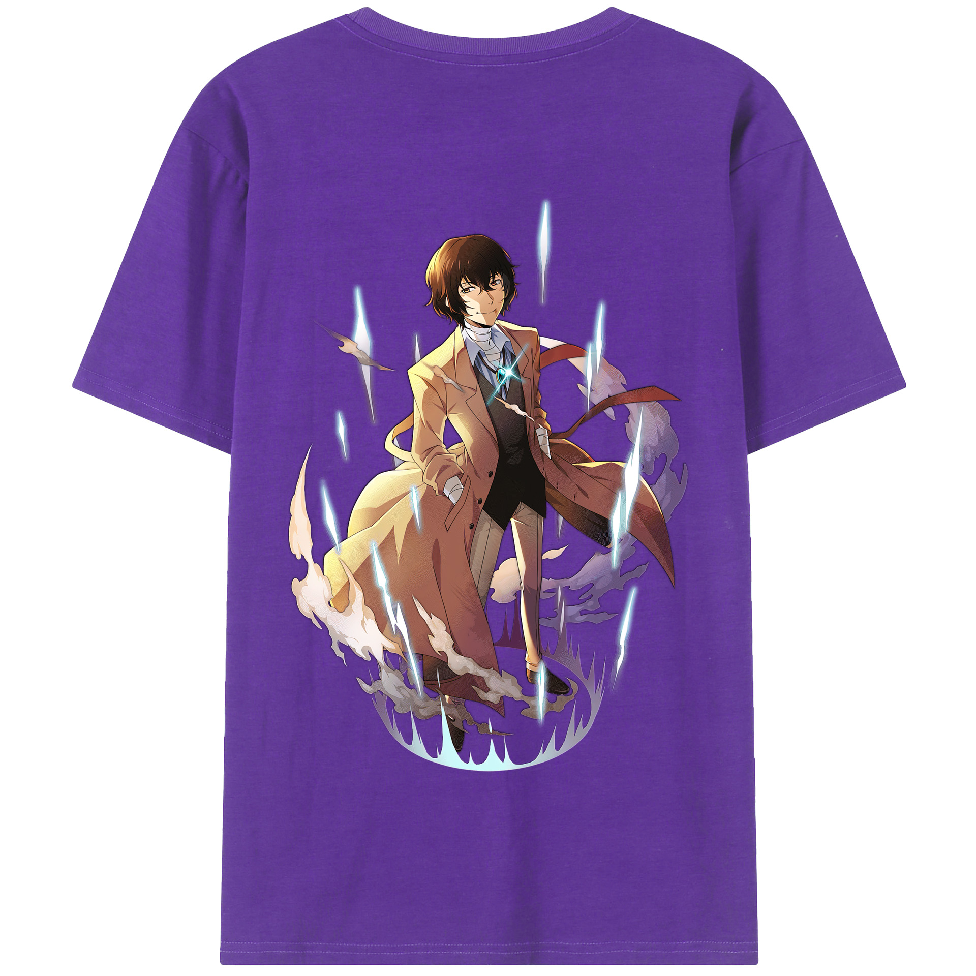 （画像用） 文豪ストレイドッグス Bungo Stray Dogs 綿100％半袖Tシャツ（背面プリント）