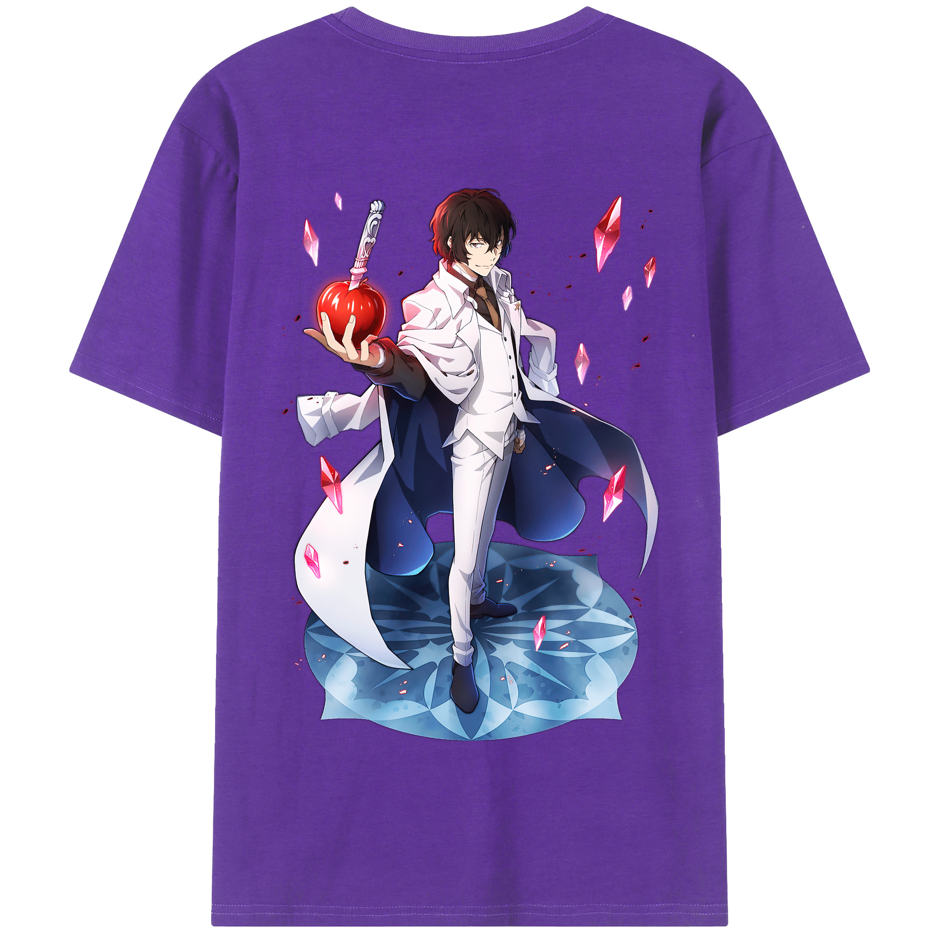 （画像用） 文豪ストレイドッグス Bungo Stray Dogs 綿100％半袖Tシャツ（背面プリント）