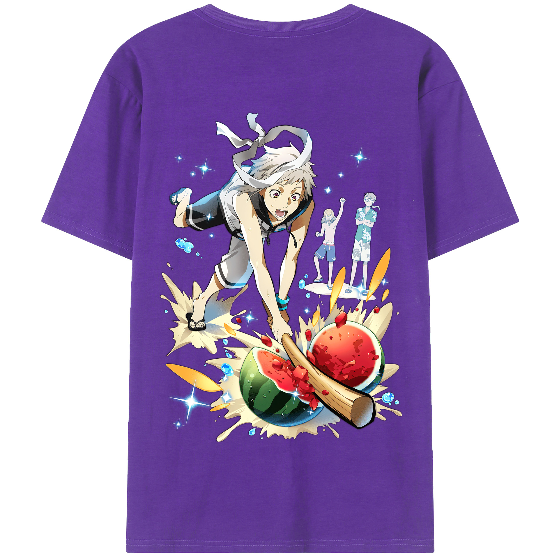 （画像用） 文豪ストレイドッグス Bungo Stray Dogs 綿100％半袖Tシャツ（背面プリント）