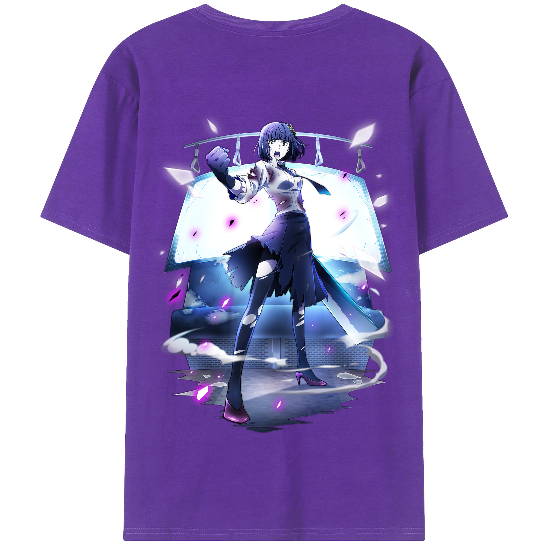 （画像用） 文豪ストレイドッグス Bungo Stray Dogs 綿100％半袖Tシャツ（背面プリント）