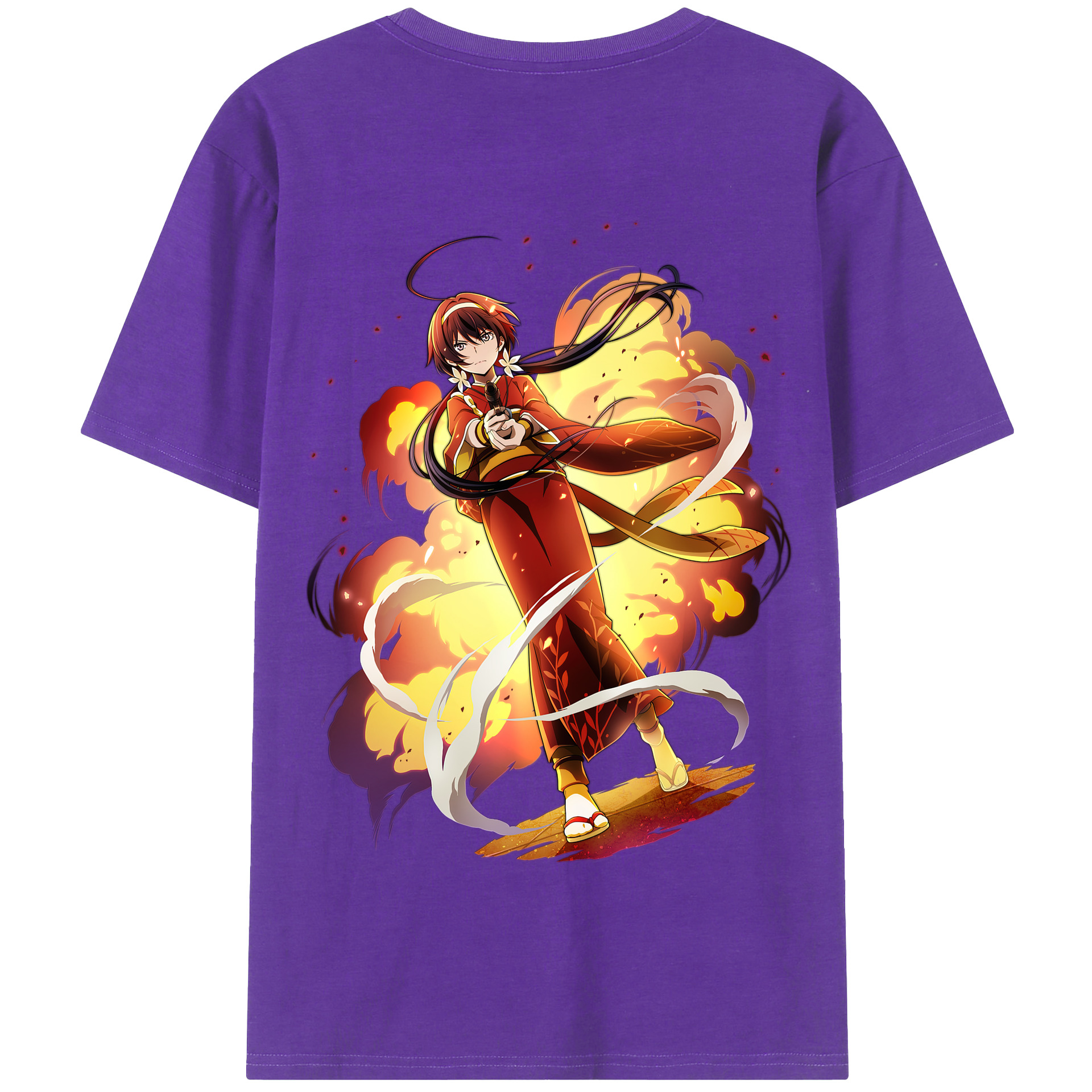 （画像用） 文豪ストレイドッグス Bungo Stray Dogs 綿100％半袖Tシャツ（背面プリント）