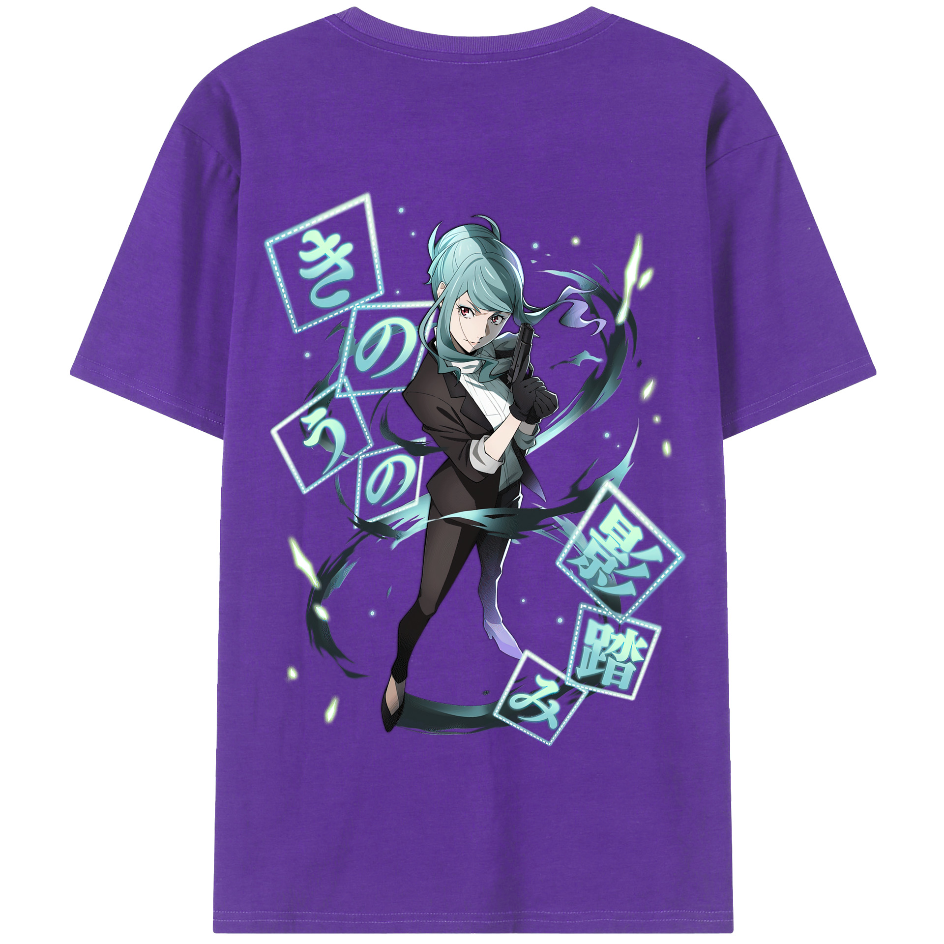 （画像用） 文豪ストレイドッグス Bungo Stray Dogs 綿100％半袖Tシャツ（背面プリント）
