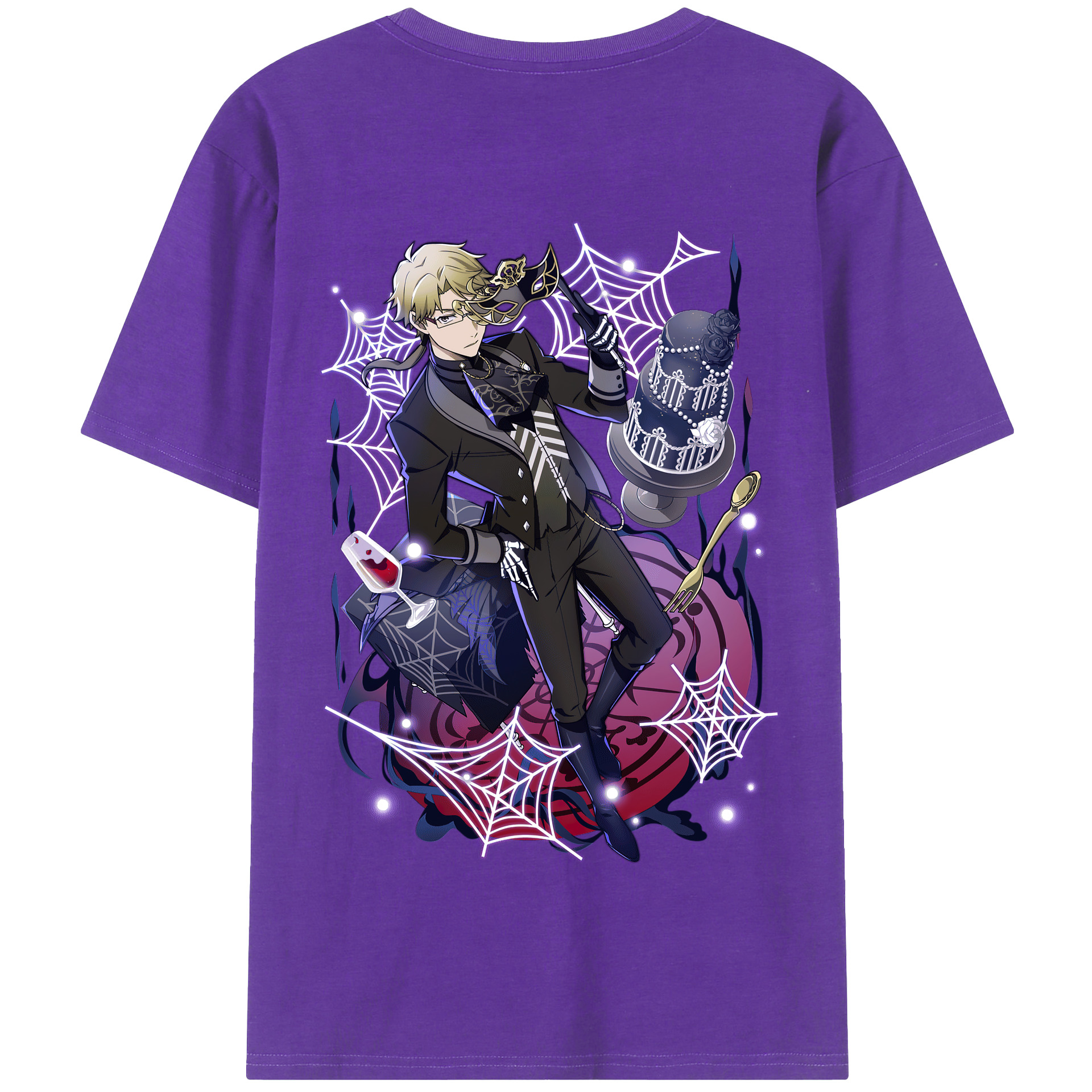 （画像用） 文豪ストレイドッグス Bungo Stray Dogs 綿100％半袖Tシャツ（背面プリント）