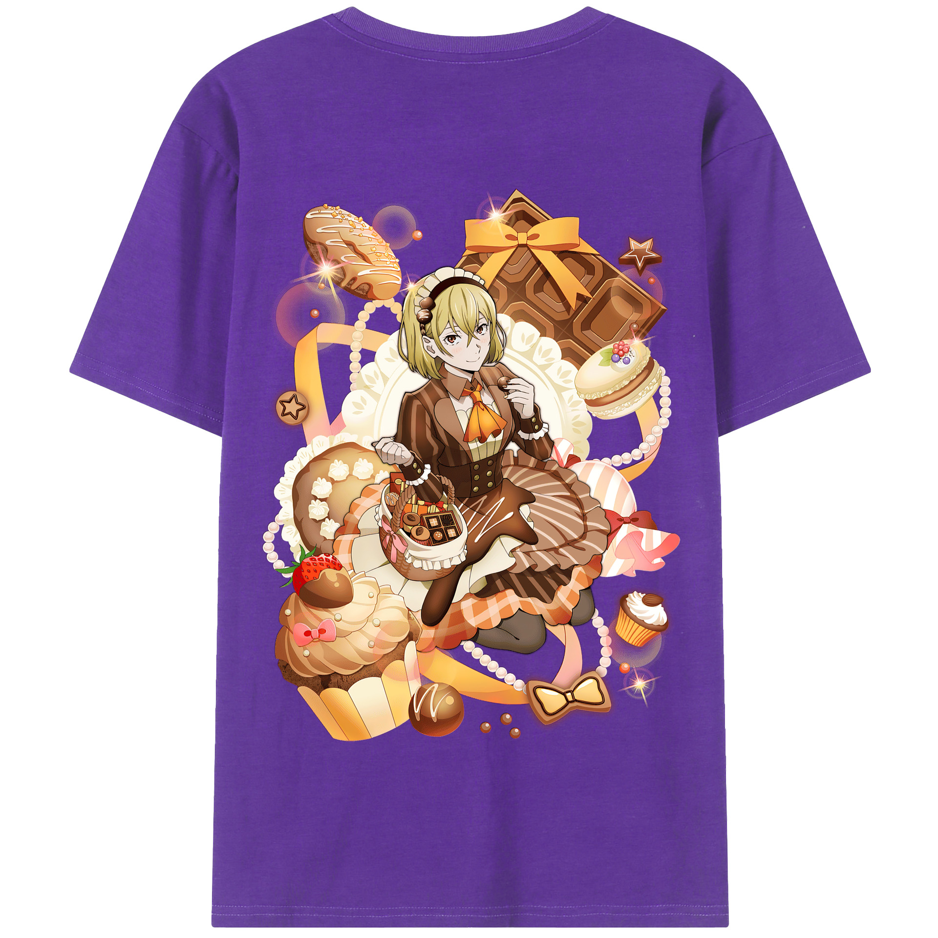 （画像用） 文豪ストレイドッグス Bungo Stray Dogs 綿100％半袖Tシャツ（背面プリント）