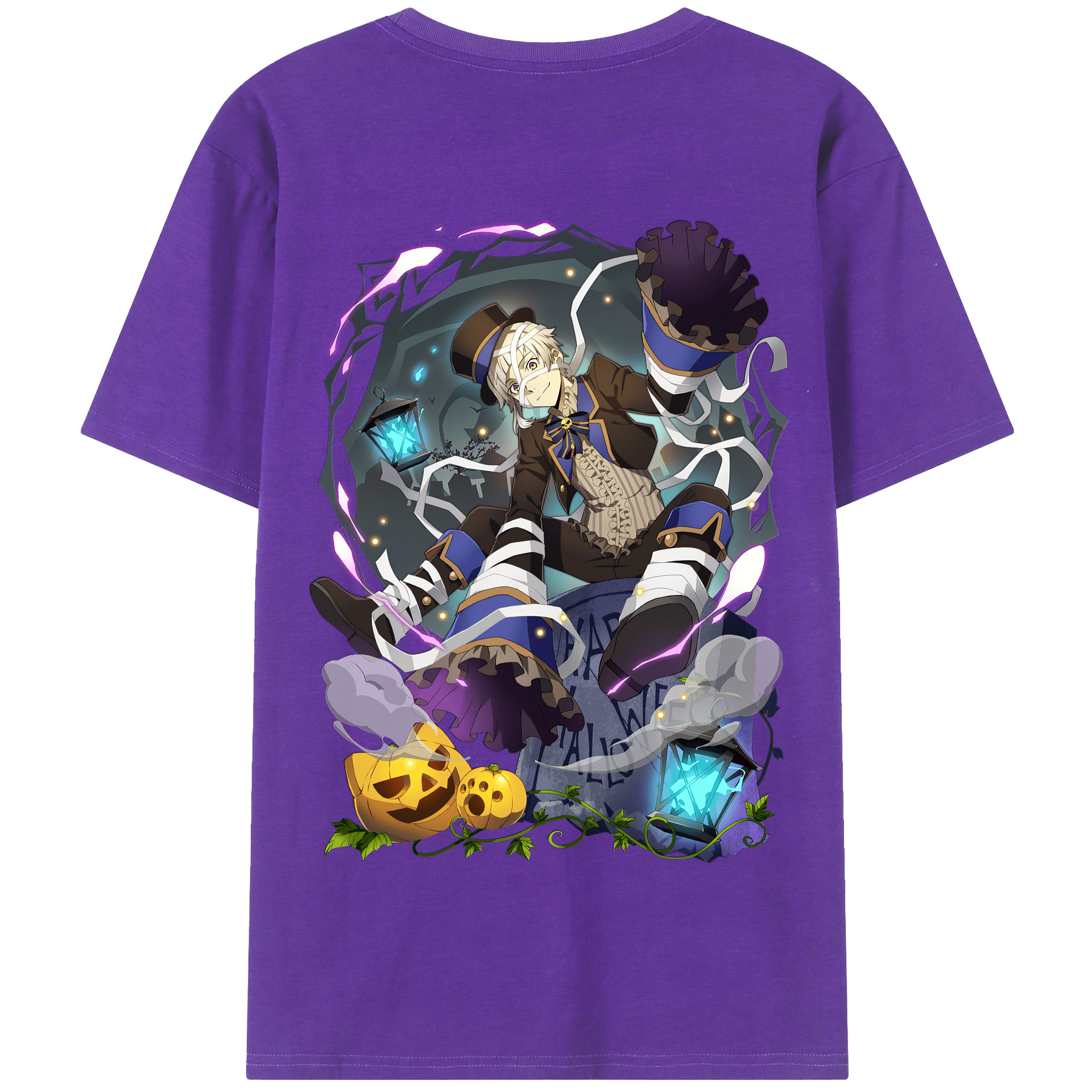 （画像用） 文豪ストレイドッグス Bungo Stray Dogs 綿100％半袖Tシャツ（背面プリント）