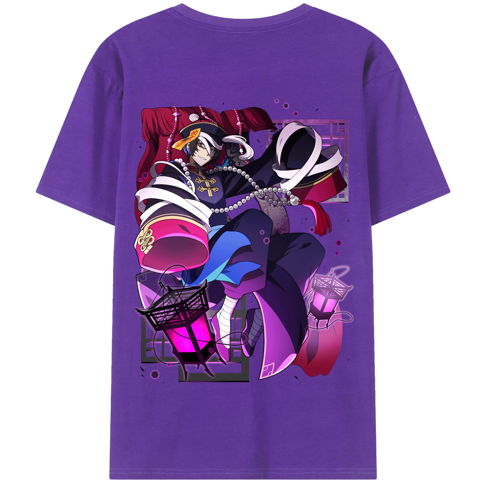（画像用） 文豪ストレイドッグス Bungo Stray Dogs 綿100％半袖Tシャツ（背面プリント）