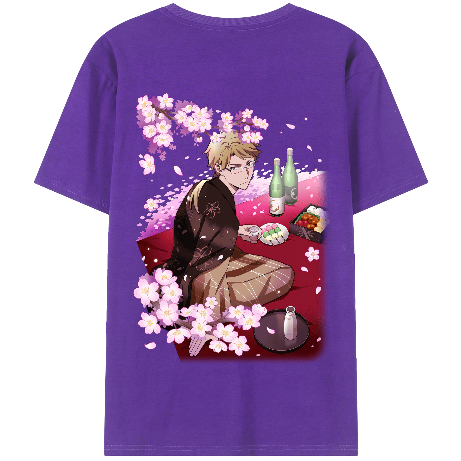 （画像用） 文豪ストレイドッグス Bungo Stray Dogs 綿100％半袖Tシャツ（背面プリント）