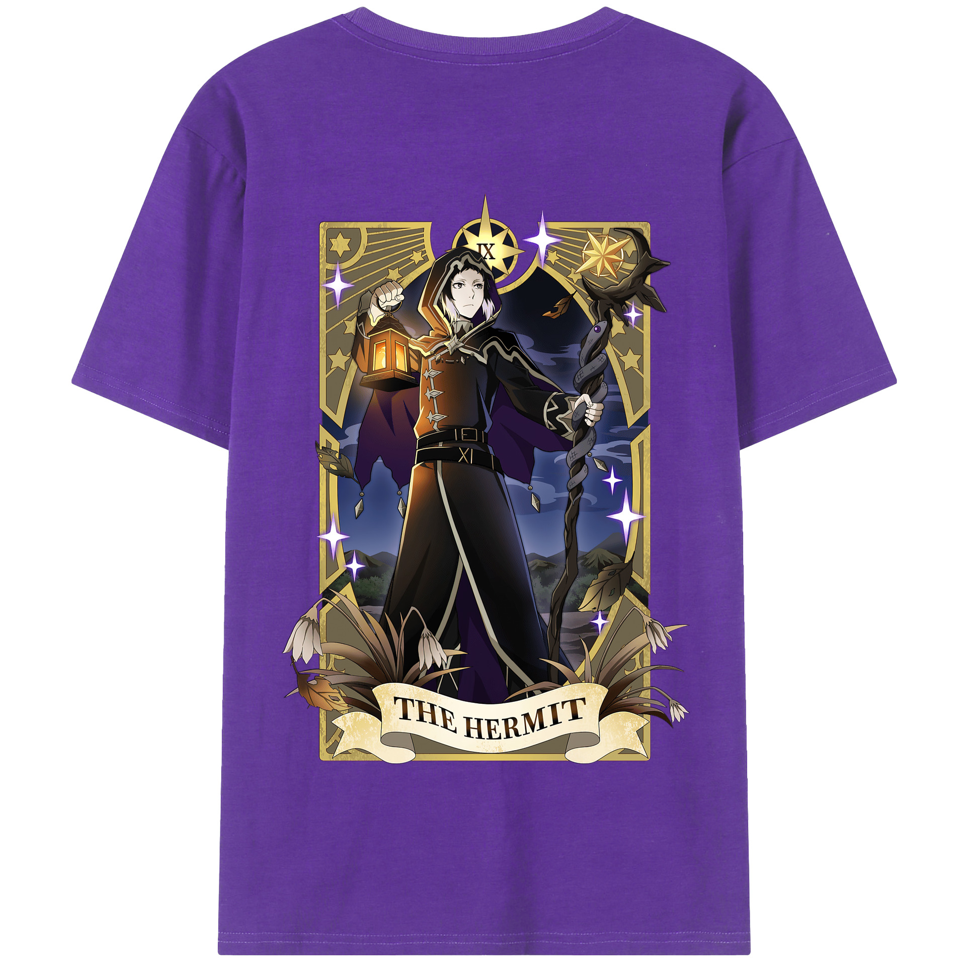 （画像用） 文豪ストレイドッグス Bungo Stray Dogs 綿100％半袖Tシャツ（背面プリント）