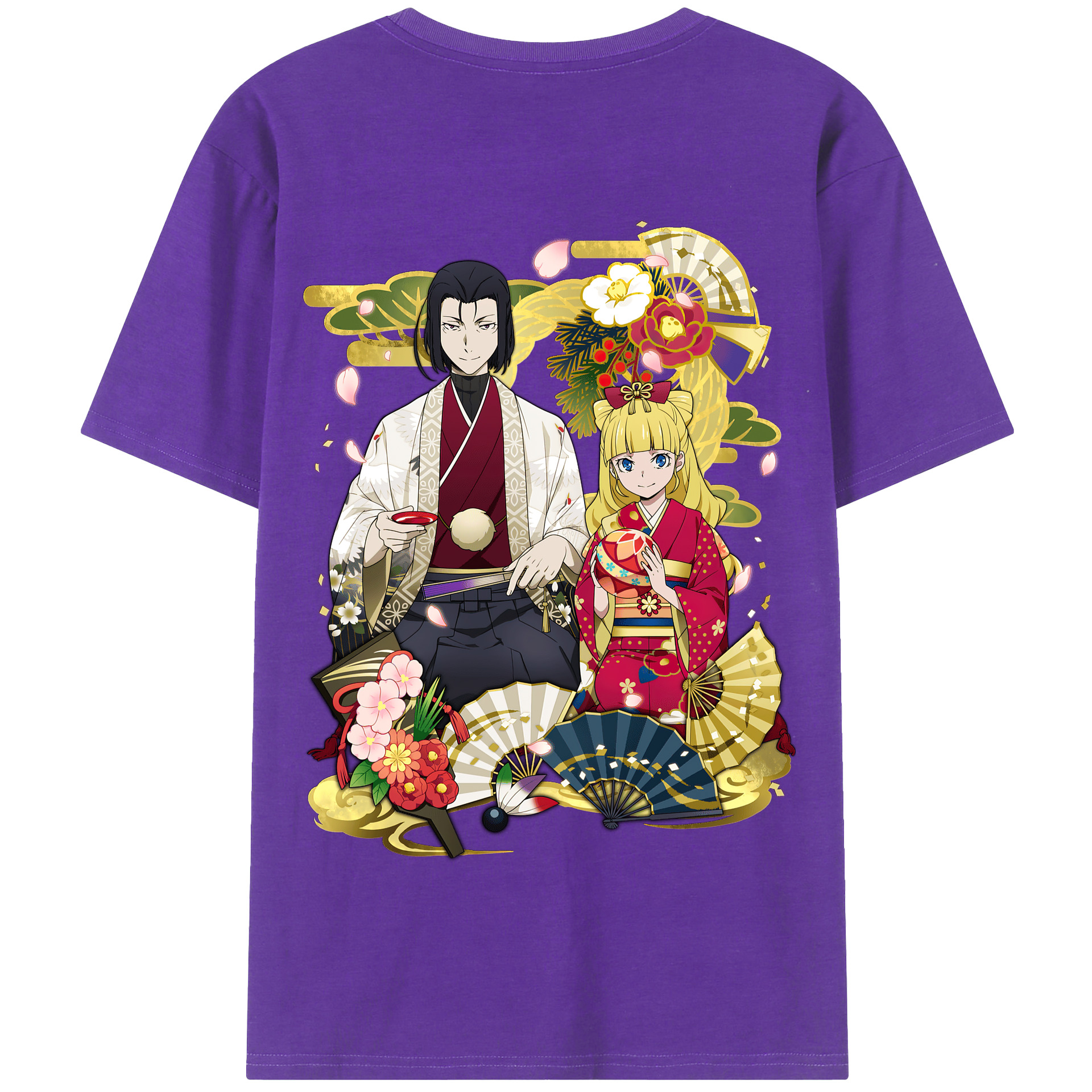 （画像用） 文豪ストレイドッグス Bungo Stray Dogs 綿100％半袖Tシャツ（背面プリント）