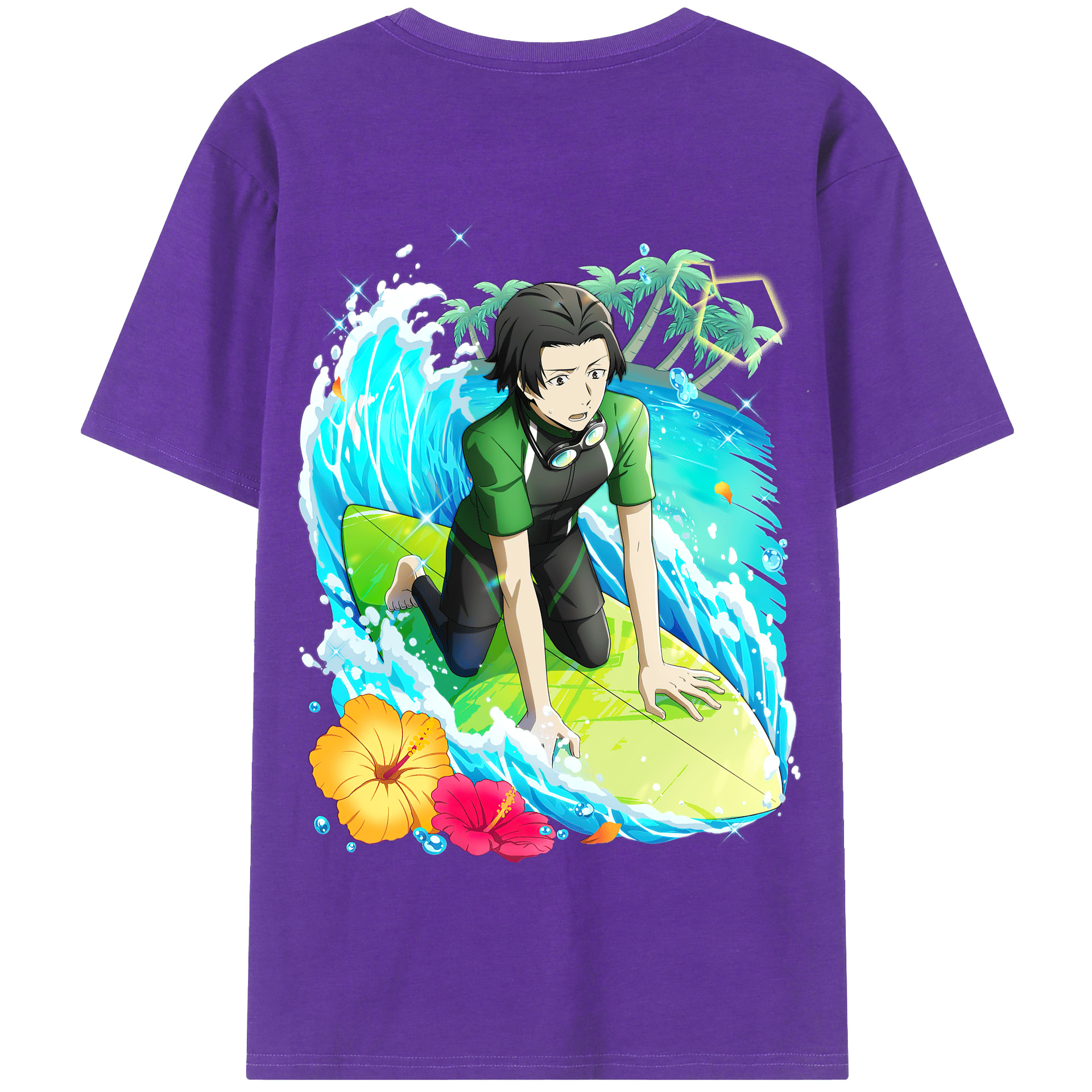 （画像用） 文豪ストレイドッグス Bungo Stray Dogs 綿100％半袖Tシャツ（背面プリント）
