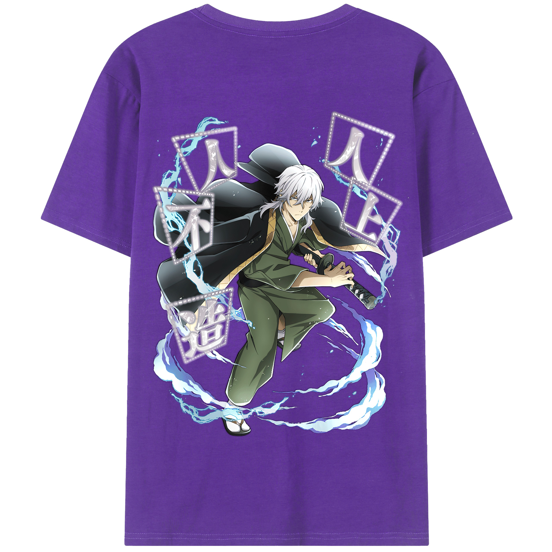 （画像用） 文豪ストレイドッグス Bungo Stray Dogs 綿100％半袖Tシャツ（背面プリント）