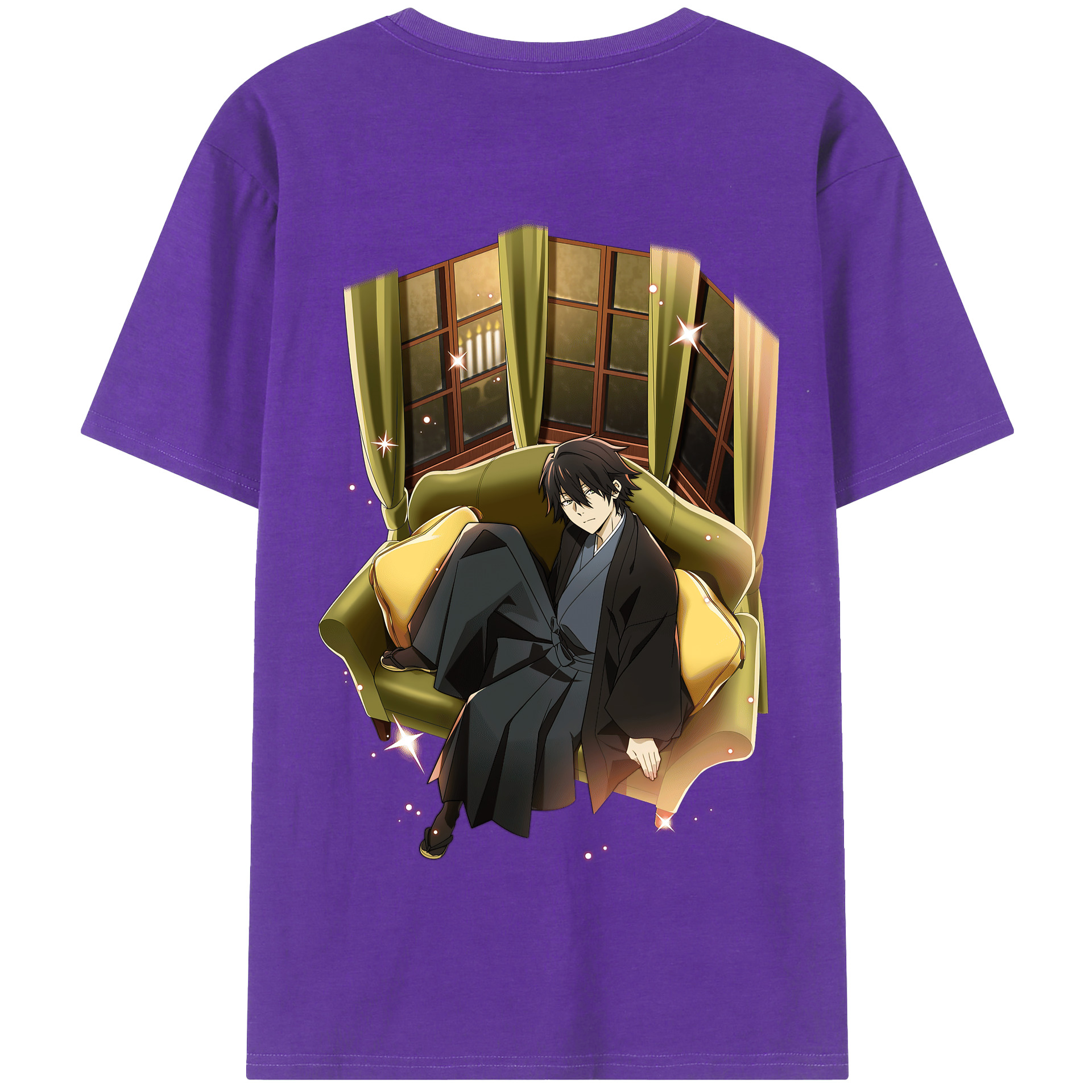 （画像用） 文豪ストレイドッグス Bungo Stray Dogs 綿100％半袖Tシャツ（背面プリント）