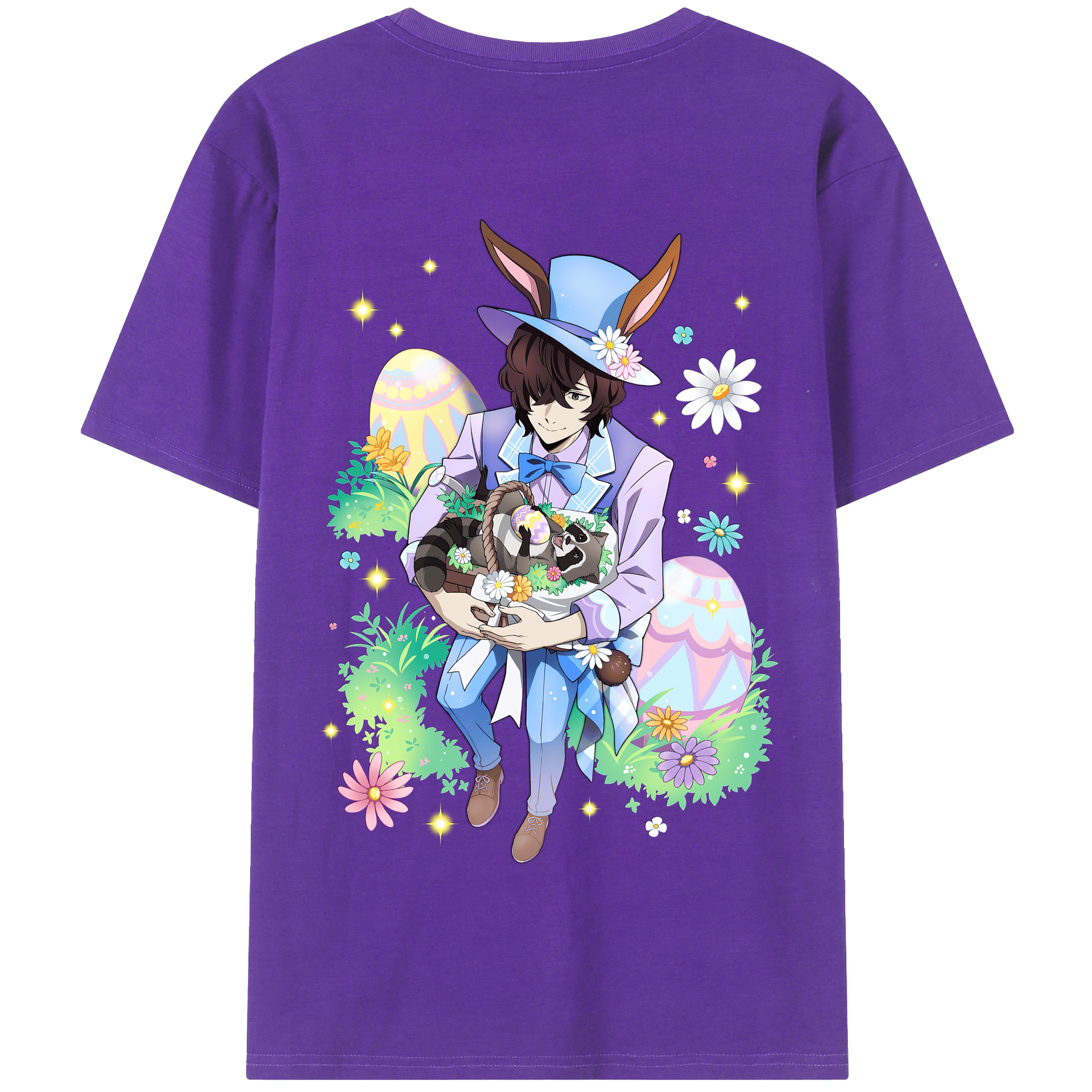 （画像用） 文豪ストレイドッグス Bungo Stray Dogs 綿100％半袖Tシャツ（背面プリント）