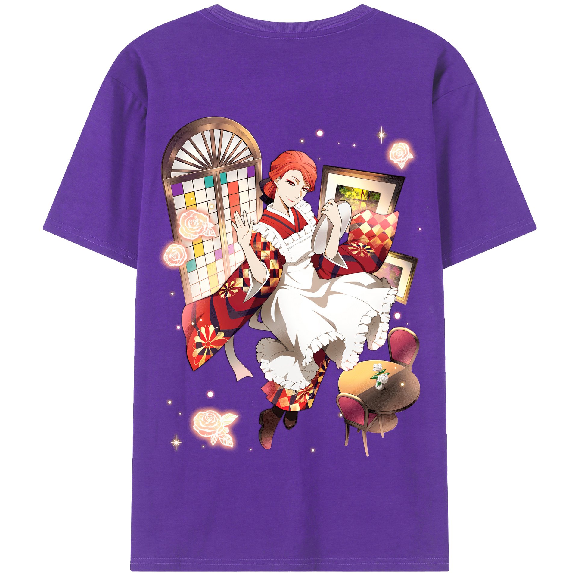 （画像用） 文豪ストレイドッグス Bungo Stray Dogs 綿100％半袖Tシャツ（背面プリント）