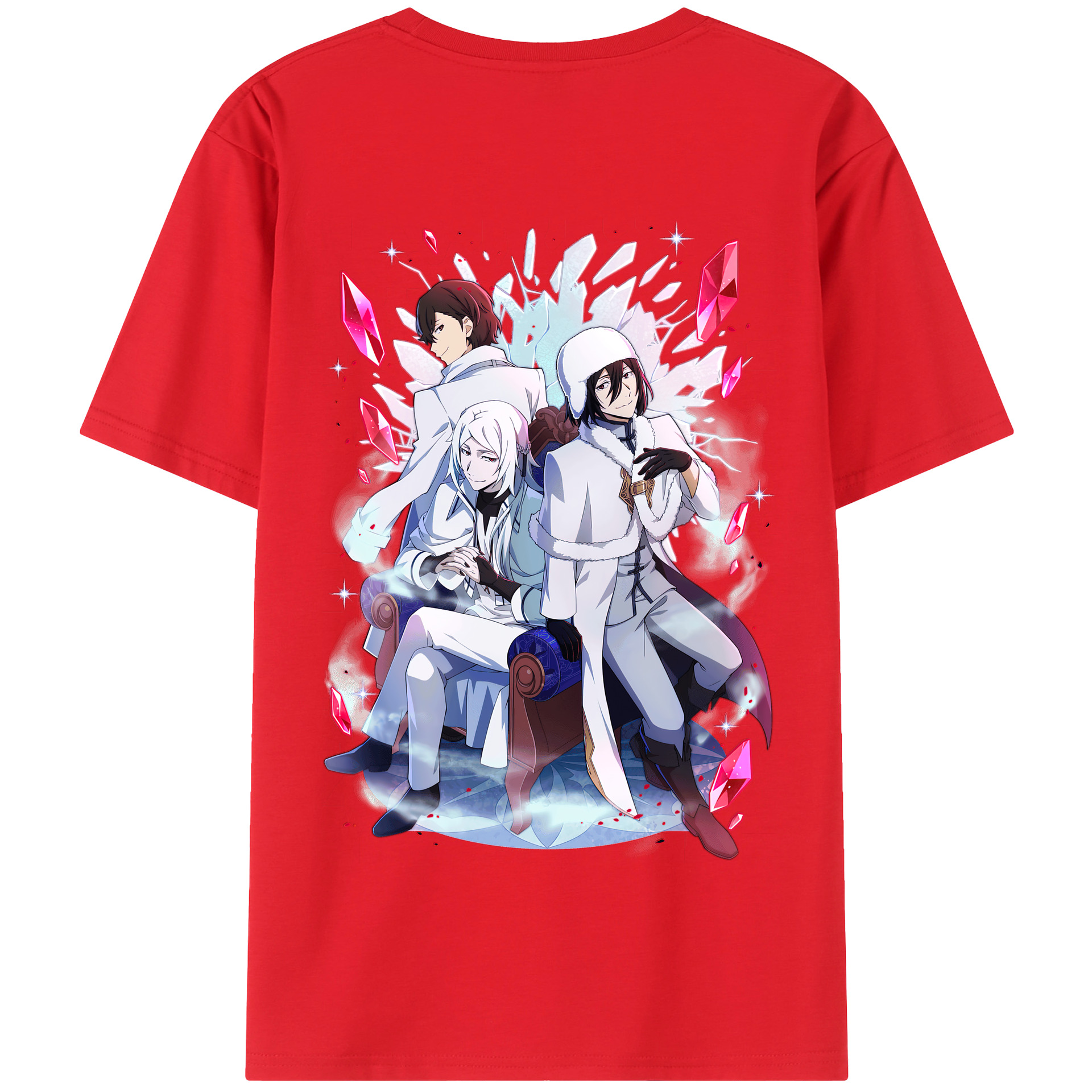 （画像用） 文豪ストレイドッグス Bungo Stray Dogs 綿100％半袖Tシャツ（背面プリント）