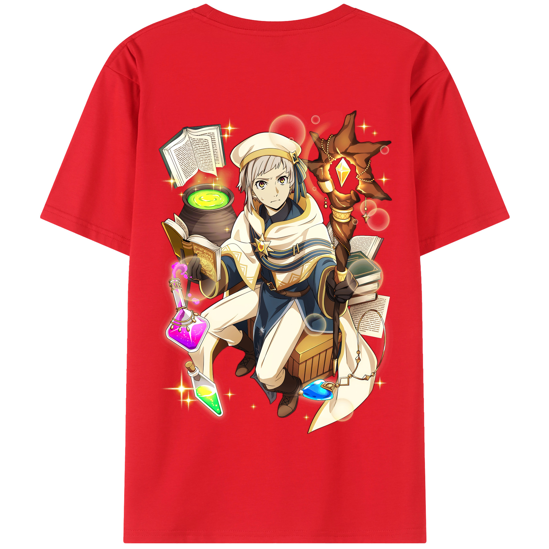 （画像用） 文豪ストレイドッグス Bungo Stray Dogs 綿100％半袖Tシャツ（背面プリント）