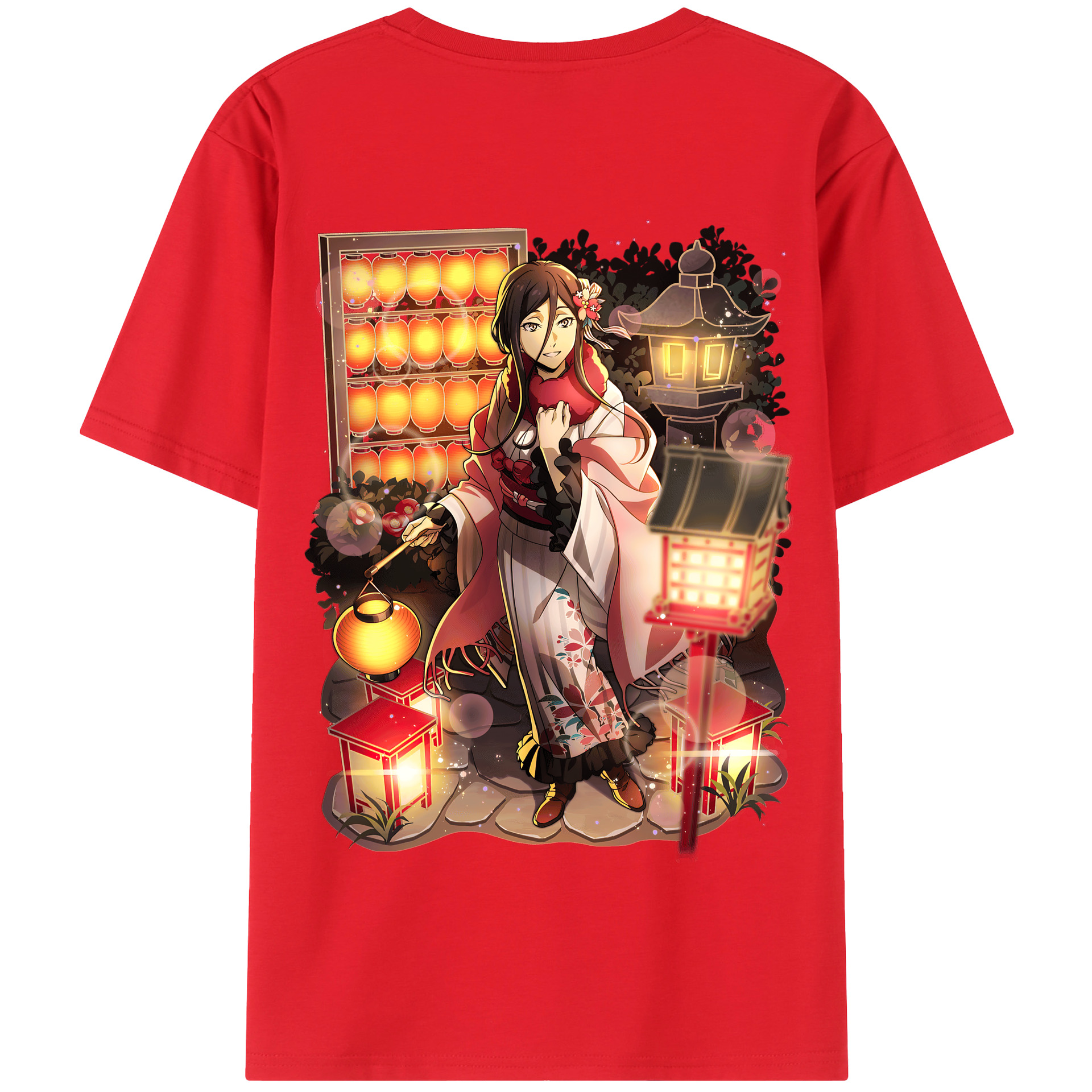 （画像用） 文豪ストレイドッグス Bungo Stray Dogs 綿100％半袖Tシャツ（背面プリント）