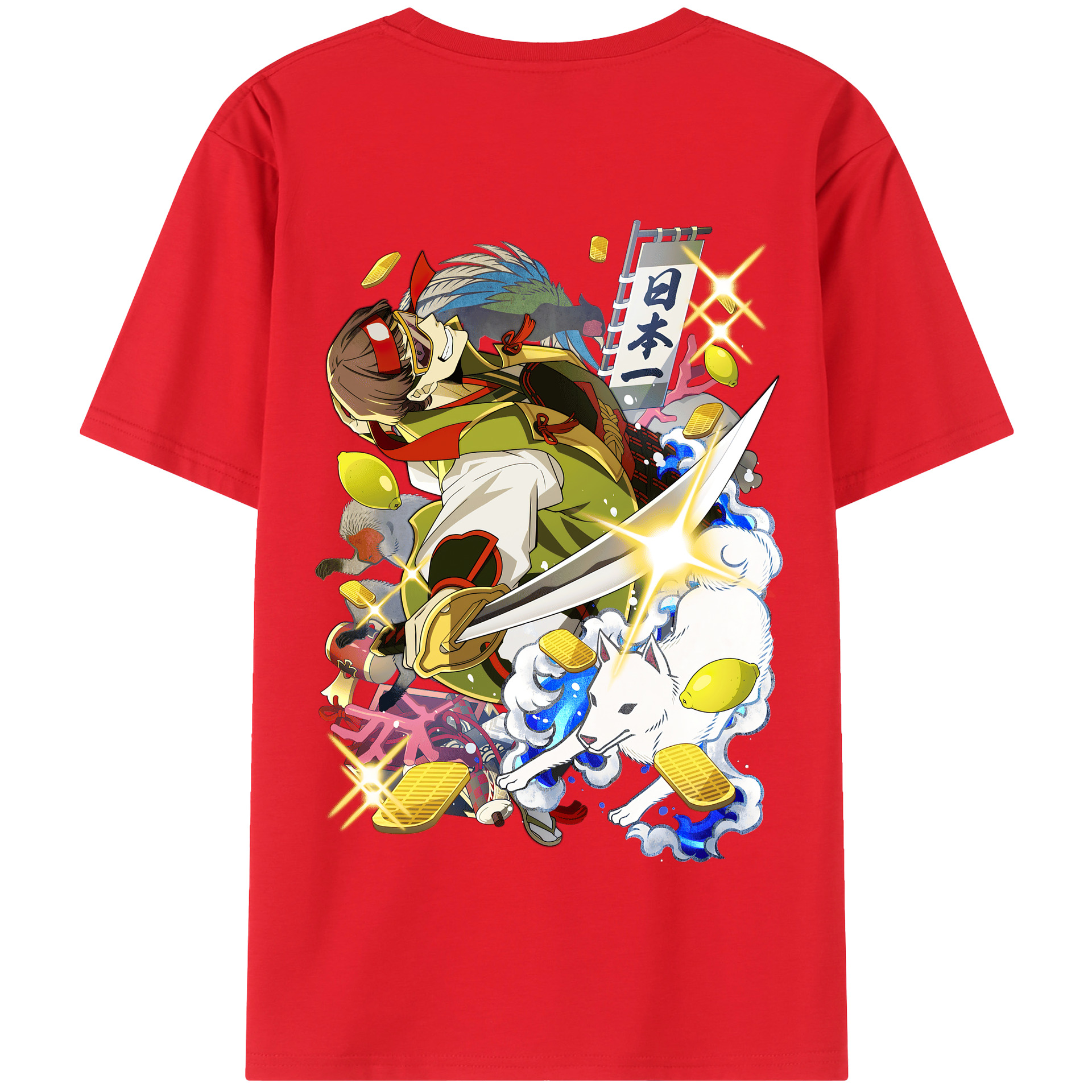 （画像用） 文豪ストレイドッグス Bungo Stray Dogs 綿100％半袖Tシャツ（背面プリント）