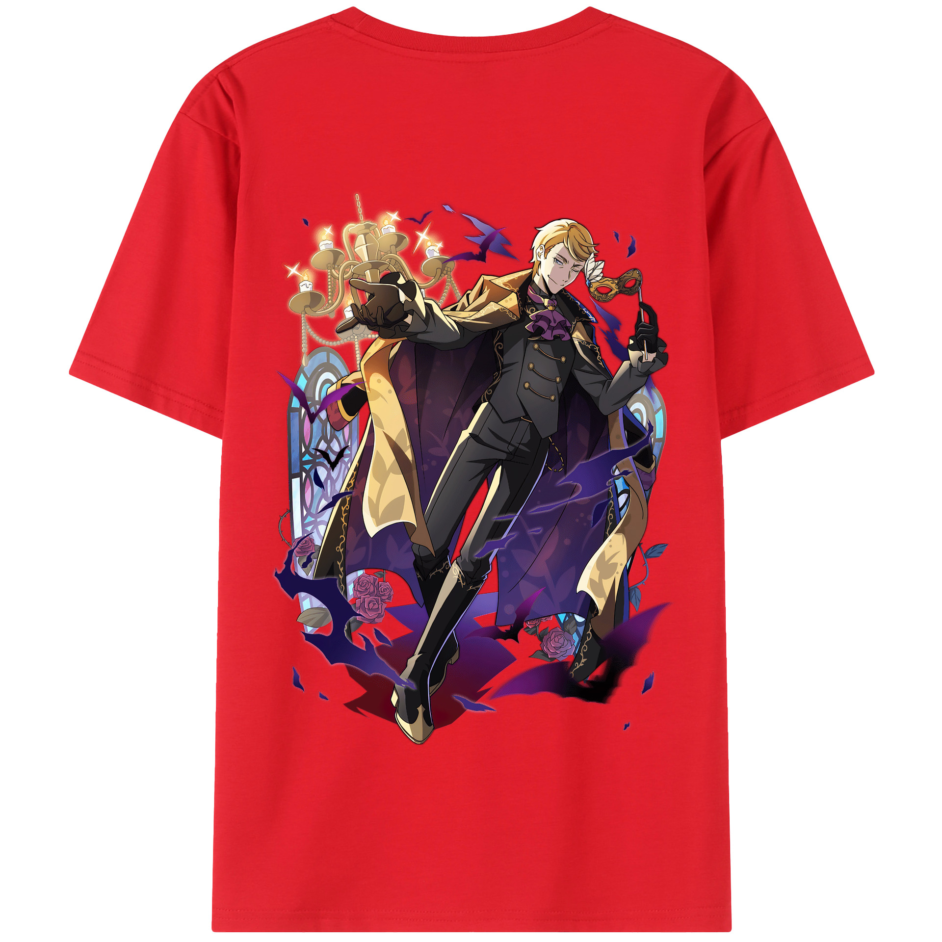 （画像用） 文豪ストレイドッグス Bungo Stray Dogs 綿100％半袖Tシャツ（背面プリント）