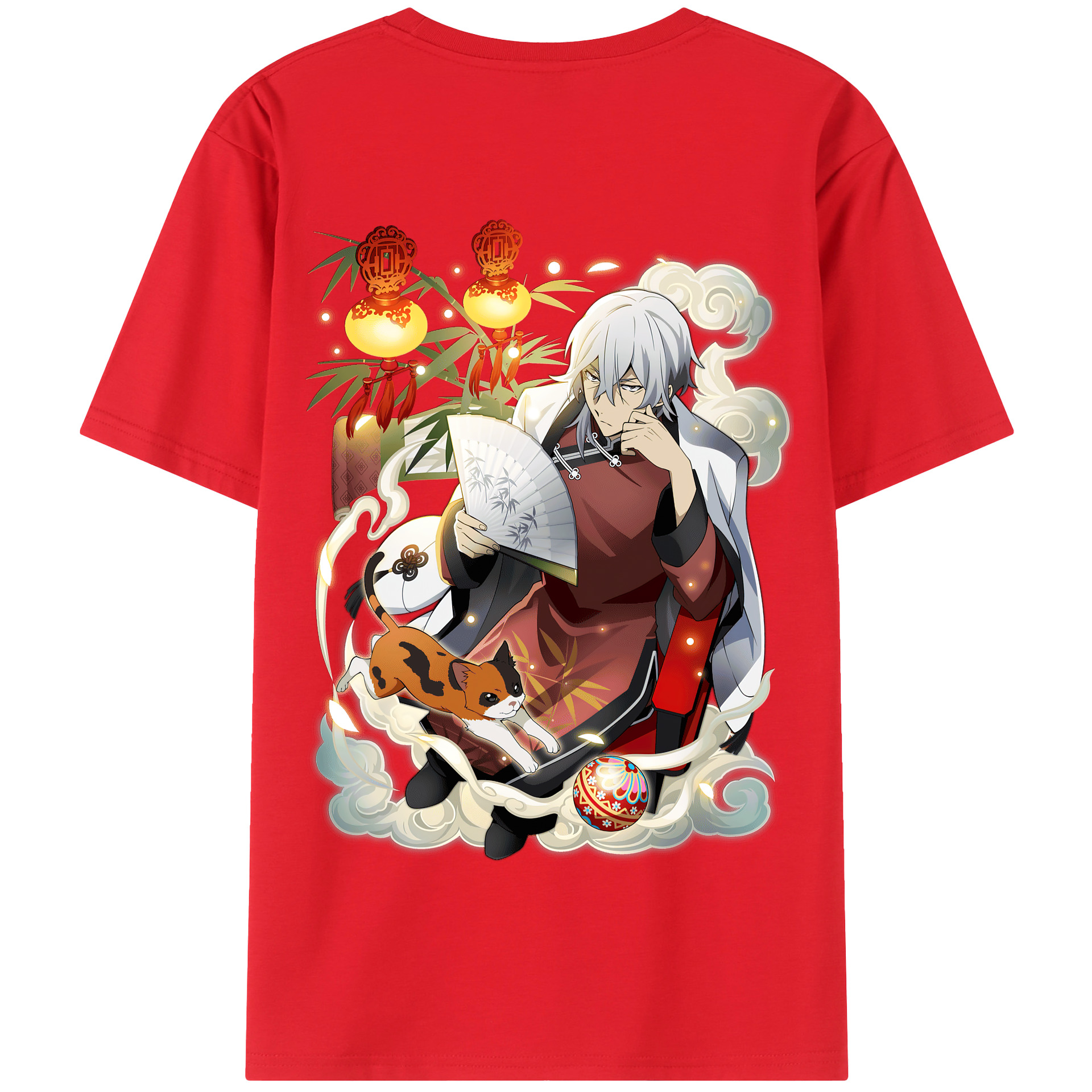 （画像用） 文豪ストレイドッグス Bungo Stray Dogs 綿100％半袖Tシャツ（背面プリント）