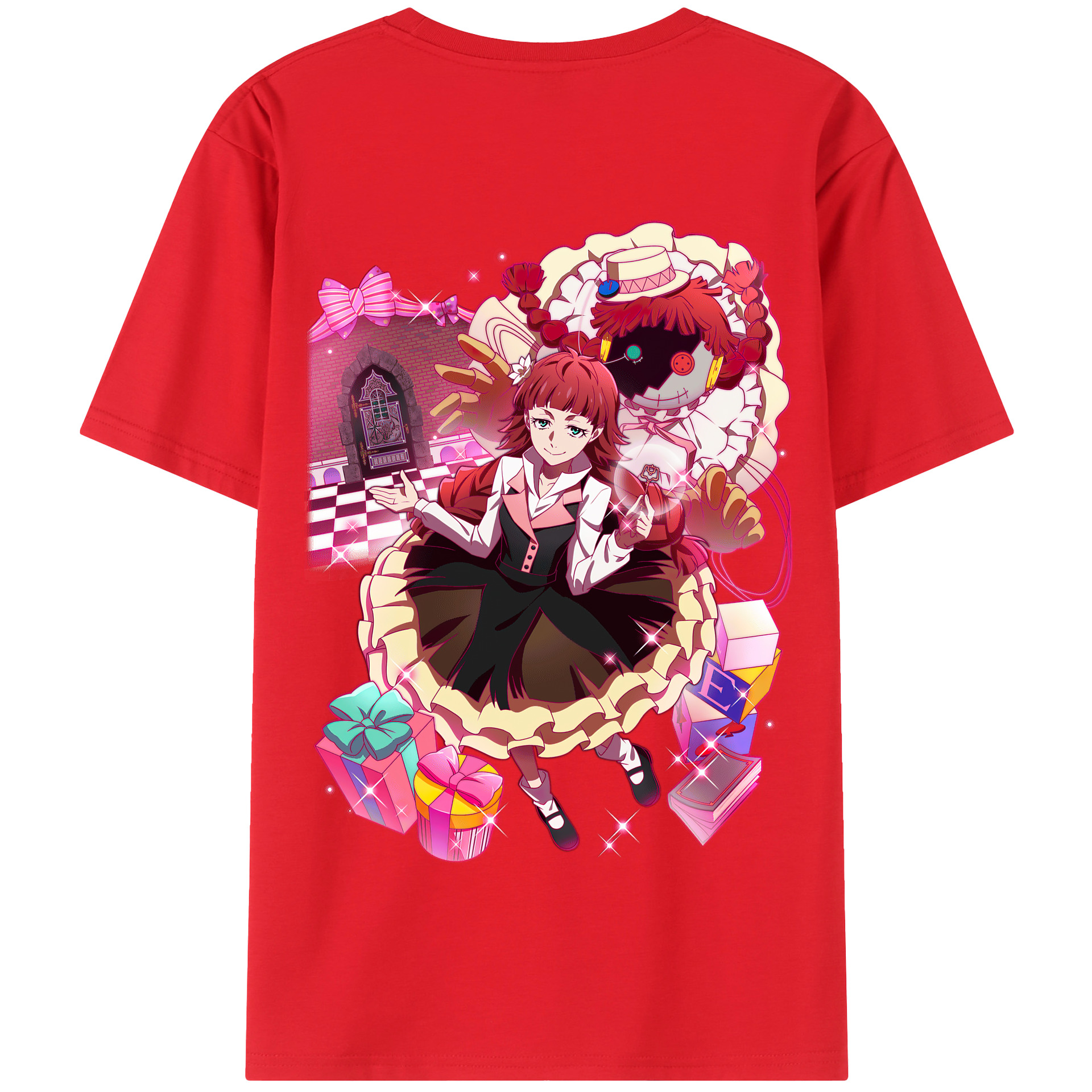 （画像用） 文豪ストレイドッグス Bungo Stray Dogs 綿100％半袖Tシャツ（背面プリント）