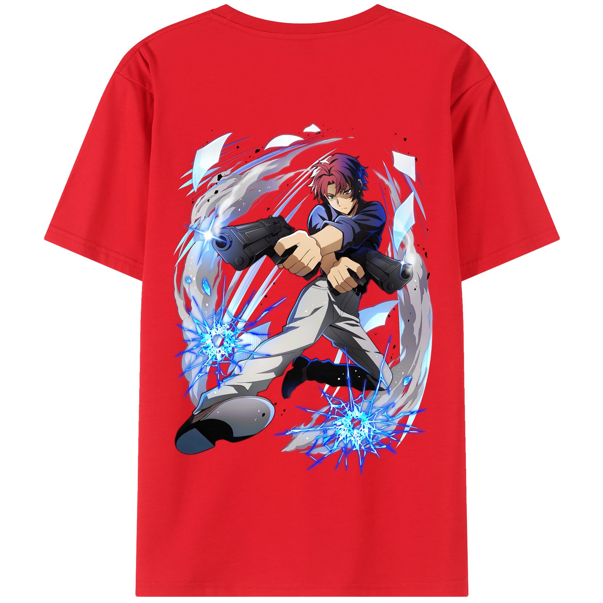 （画像用） 文豪ストレイドッグス Bungo Stray Dogs 綿100％半袖Tシャツ（背面プリント）