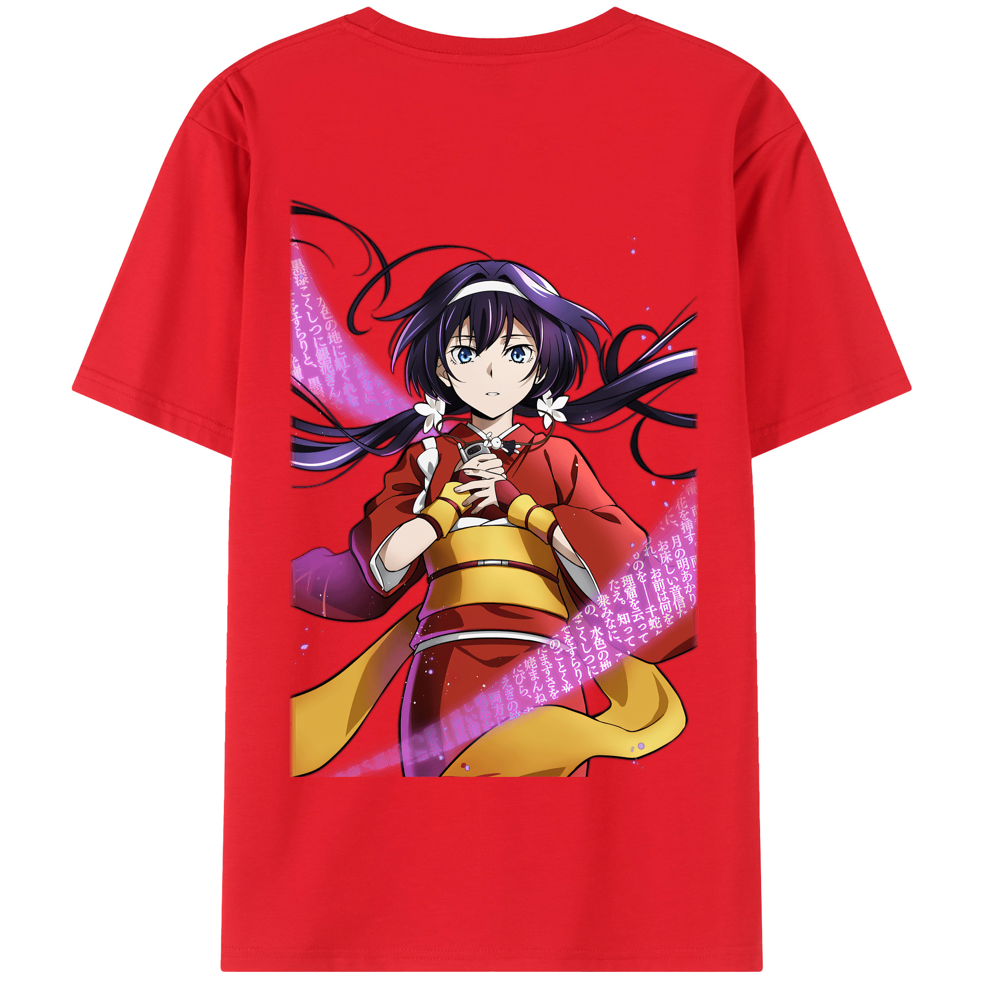 （画像用） 文豪ストレイドッグス Bungo Stray Dogs 綿100％半袖Tシャツ（背面プリント）
