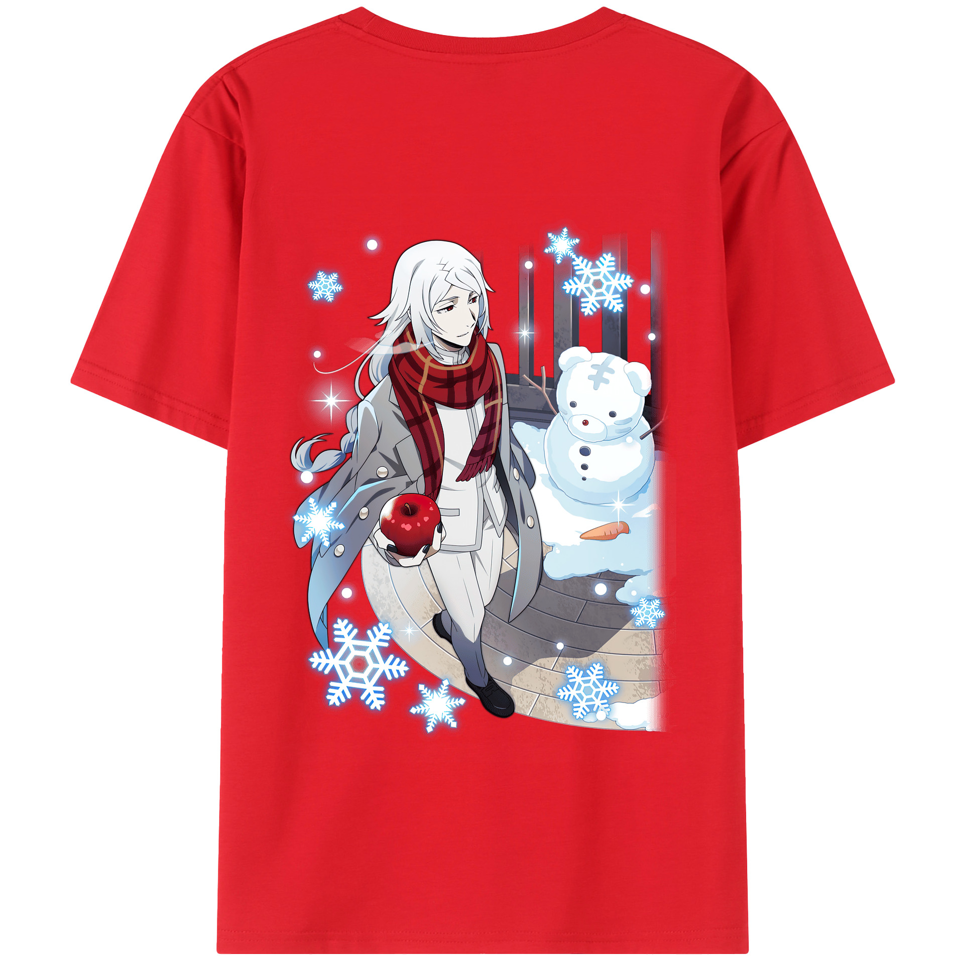 （画像用） 文豪ストレイドッグス Bungo Stray Dogs 綿100％半袖Tシャツ（背面プリント）